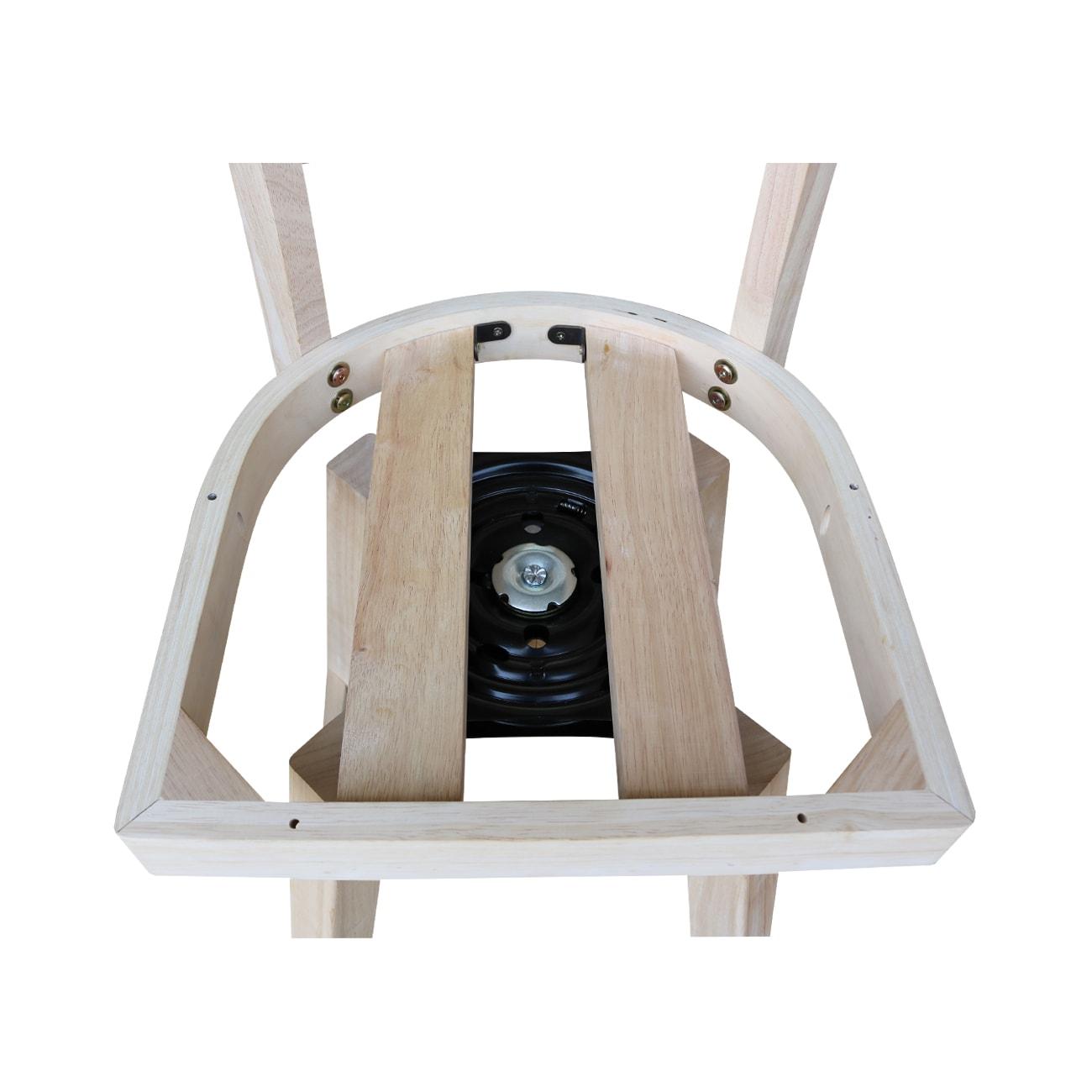 Emily Stool with Swivel Seat - Unfinished