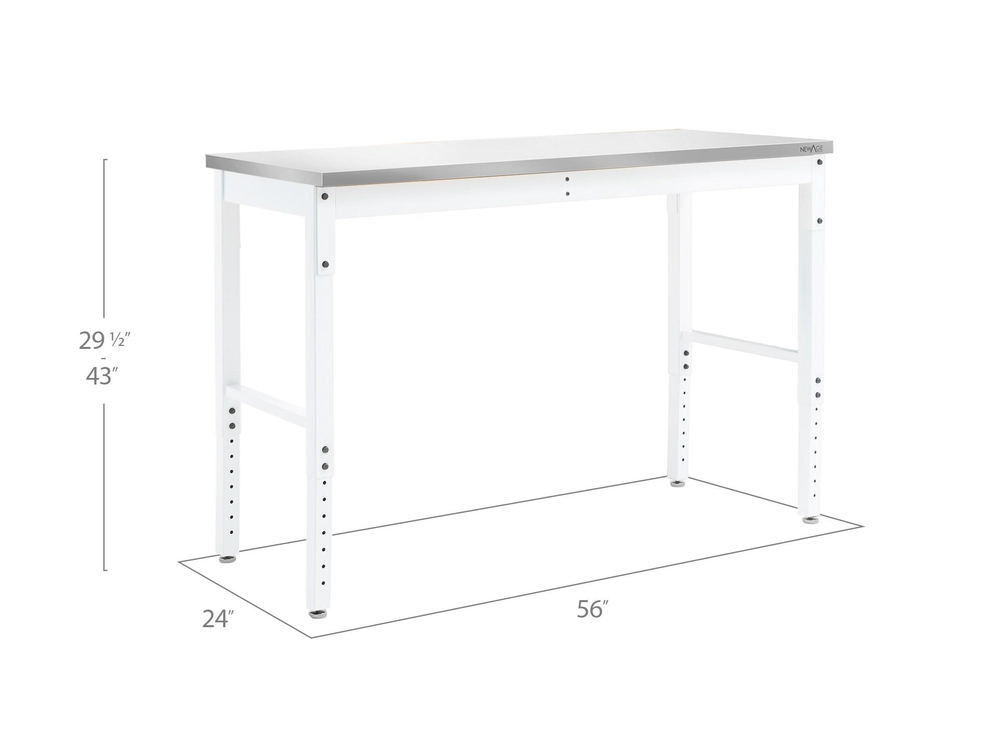 NewAge Products Pro Series Adjustable Height Steel Workbench