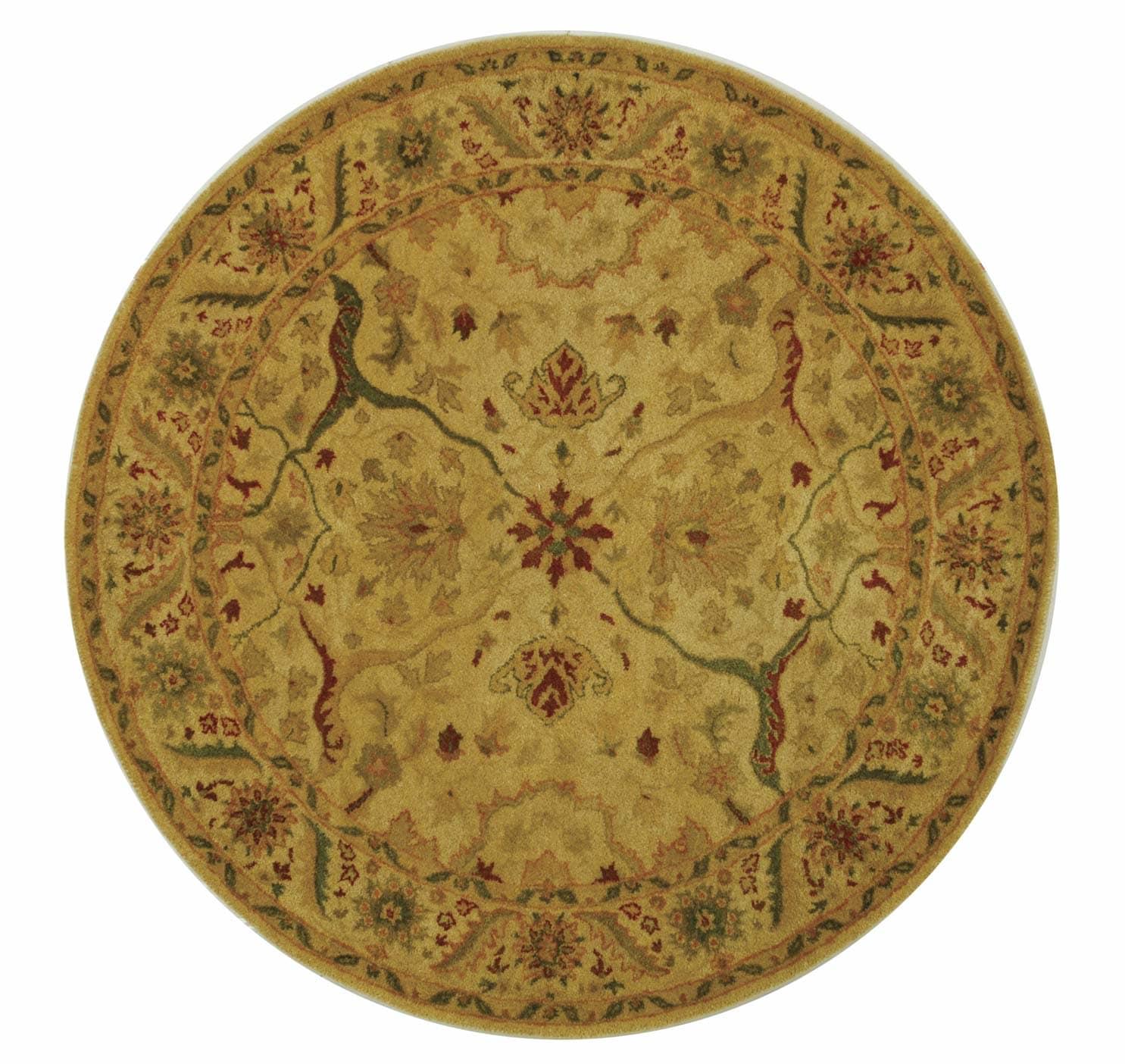 Antiquity AT14 Hand Tufted Indoor Area Rug - Ivory - 6' Round - Safavieh