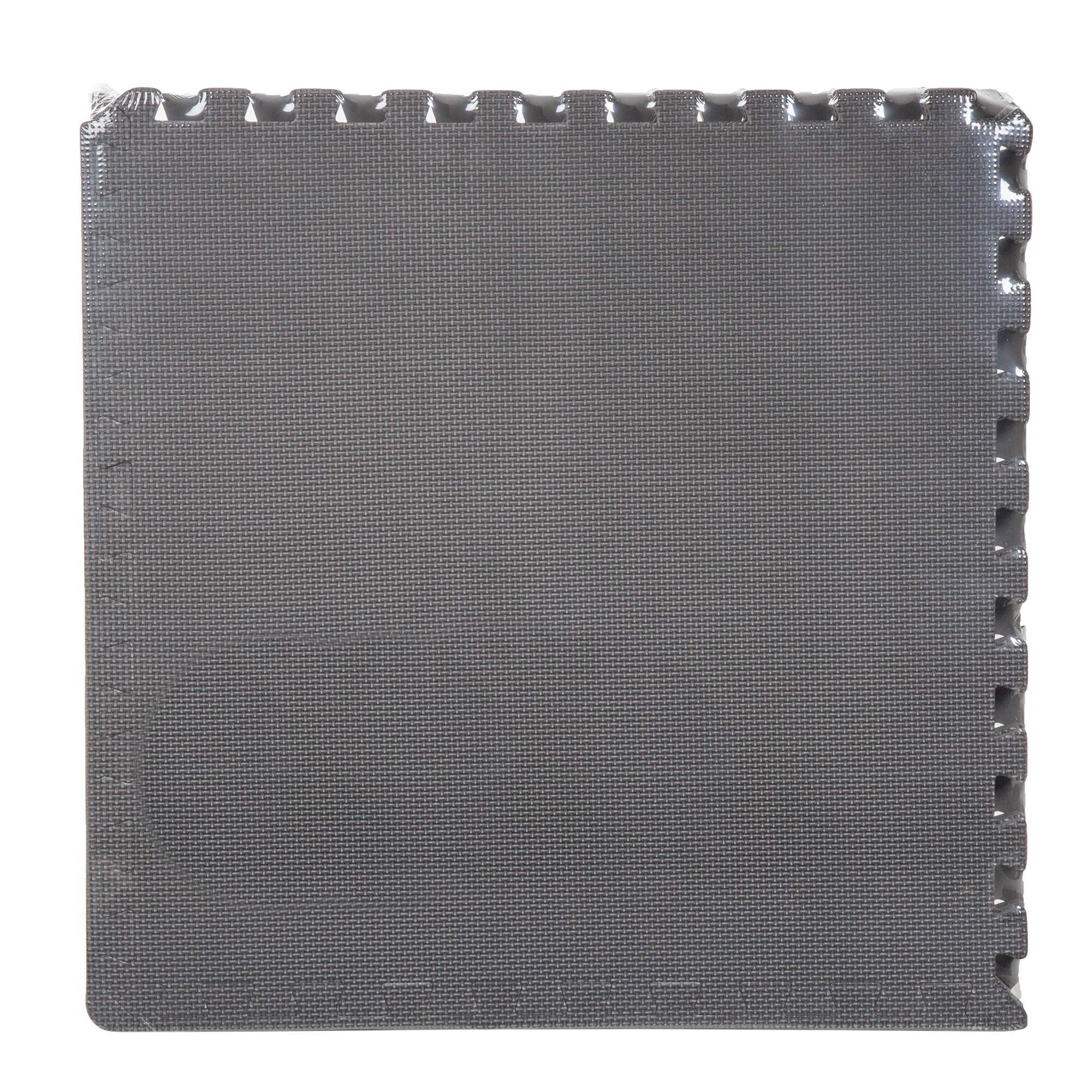 Fleming Supply Interlocking Foam Floor Mat Tiles for Classrooms, Exercise Rooms, and More - 24" x 24", Gray, 6 Count