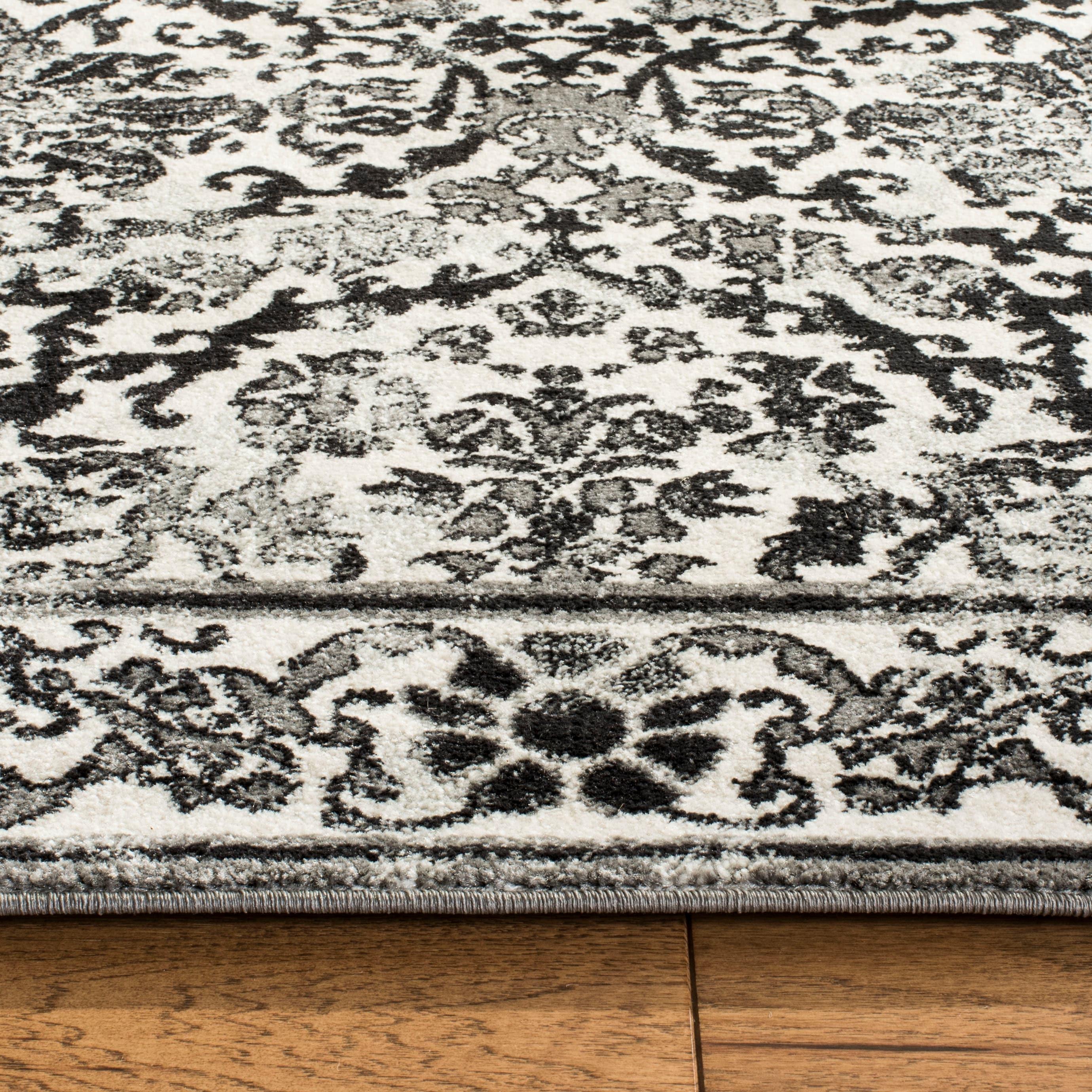Evoke EVK242 Power Loomed Indoor Area Rug - Ivory/Grey - 8'x10' - Safavieh