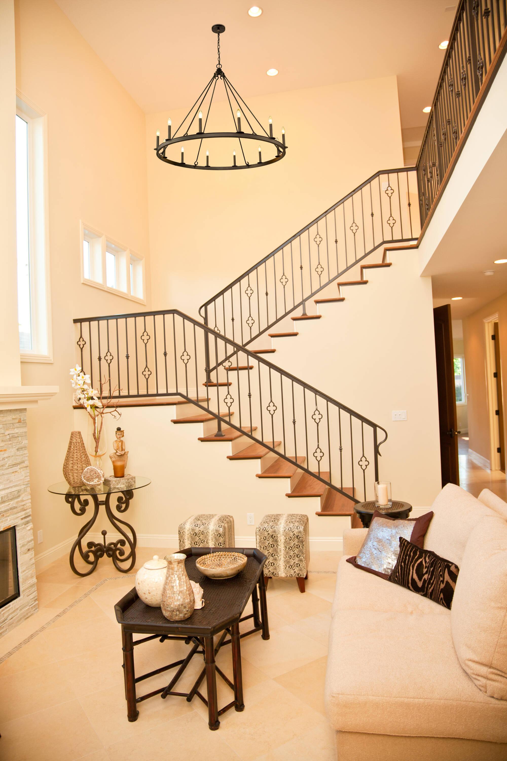 Matte Black 12-Light Candle-Inspired Chandelier