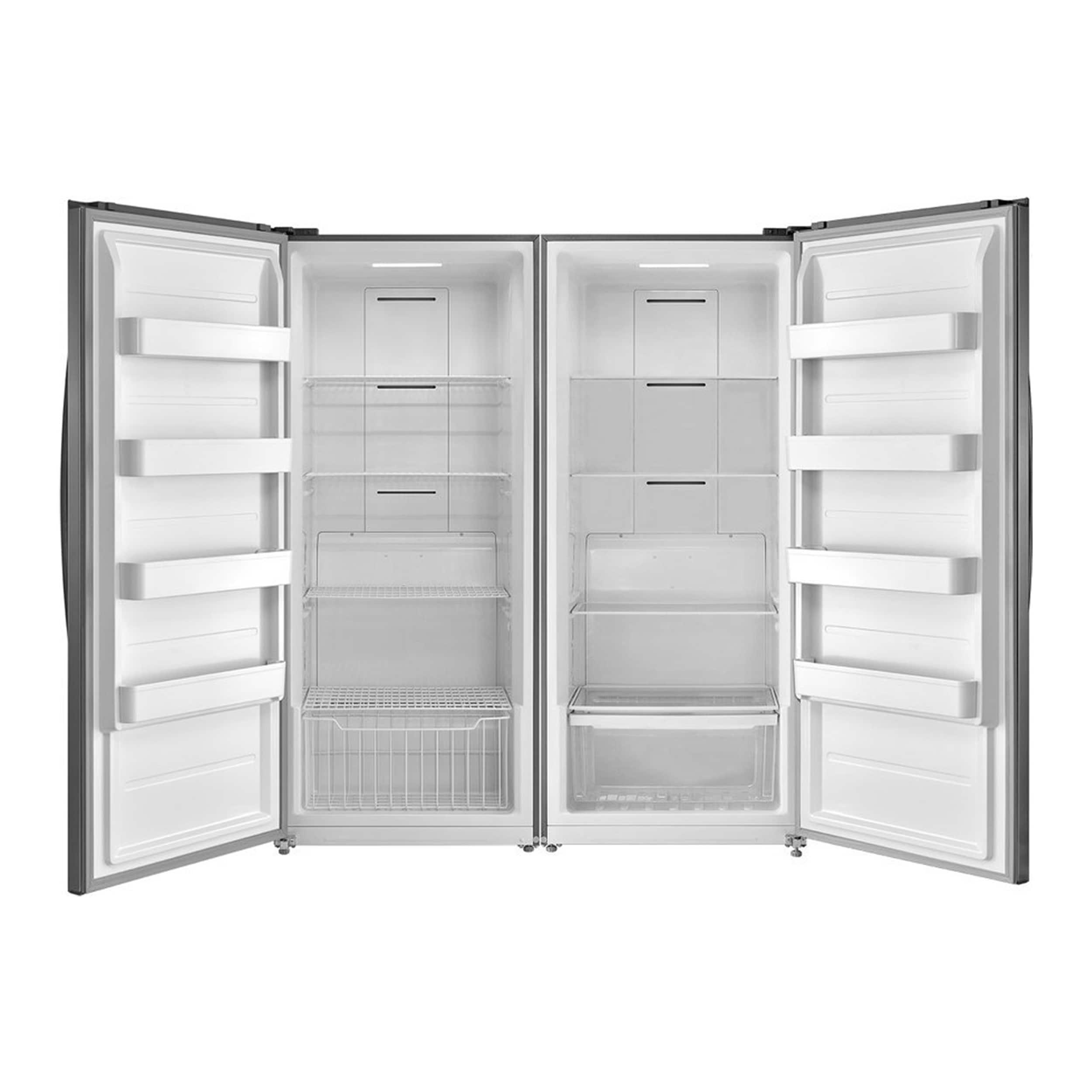 Forno Rizzuto 56-Inch Convertible Refrigerator/Freezer Set, 27.6 cu.ft Total Capacity, Decorative Grill, ENERGY STAR Certified