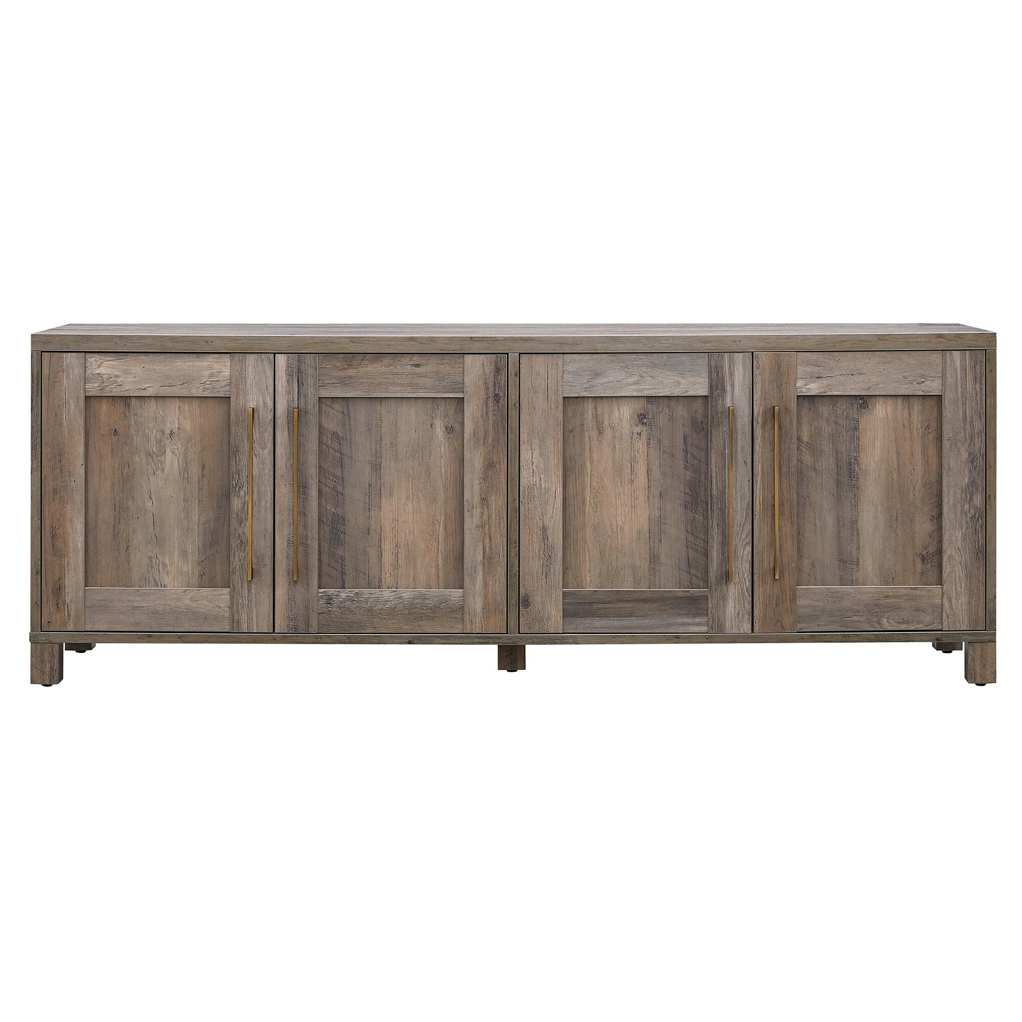 Evelyn&Zoe Chabot Rectangular TV Stand for TV's up to 75", Gray Oak