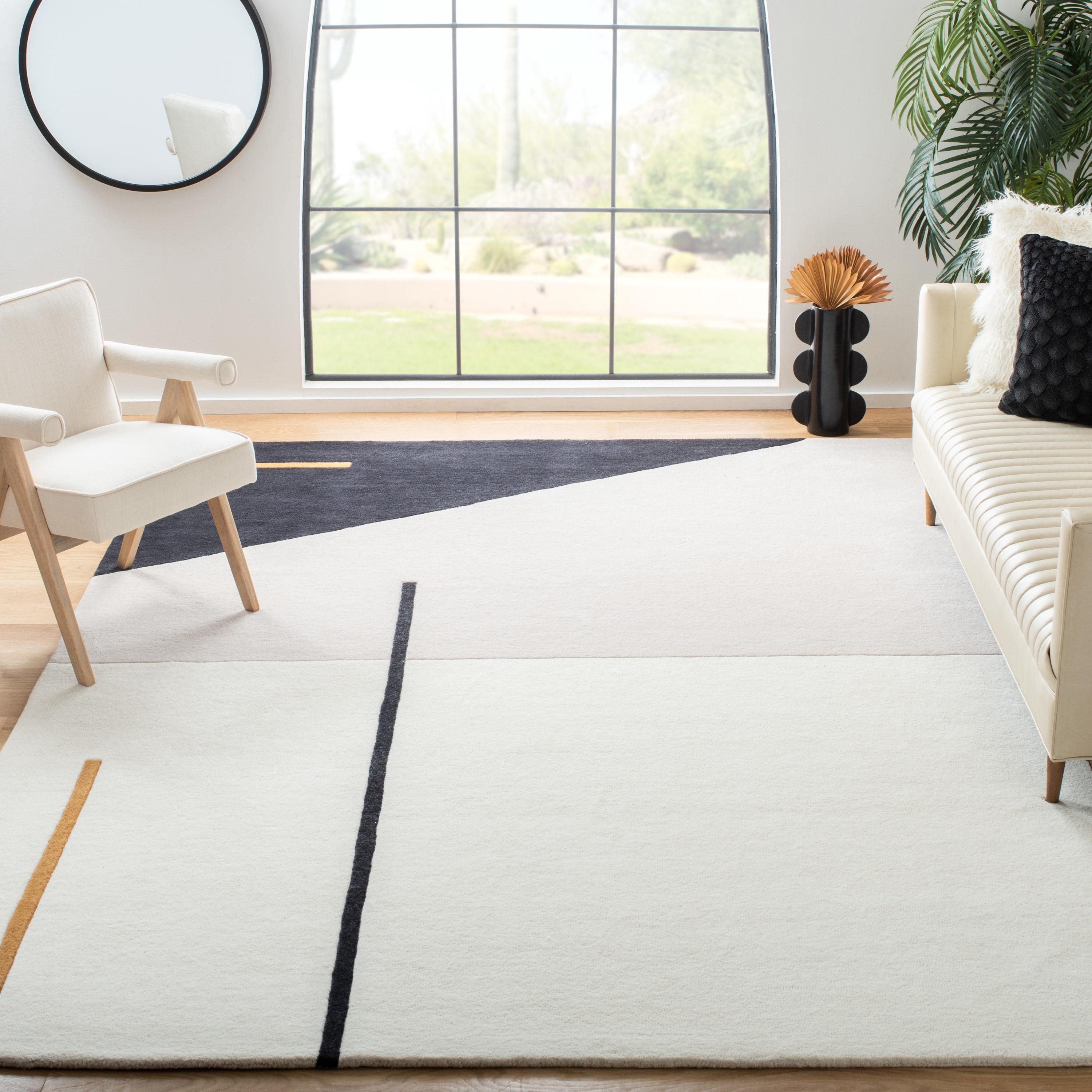 Fifth Avenue FTV110 Hand Tufted Area Rug - Ivory/Black - 3'x5' - Safavieh.