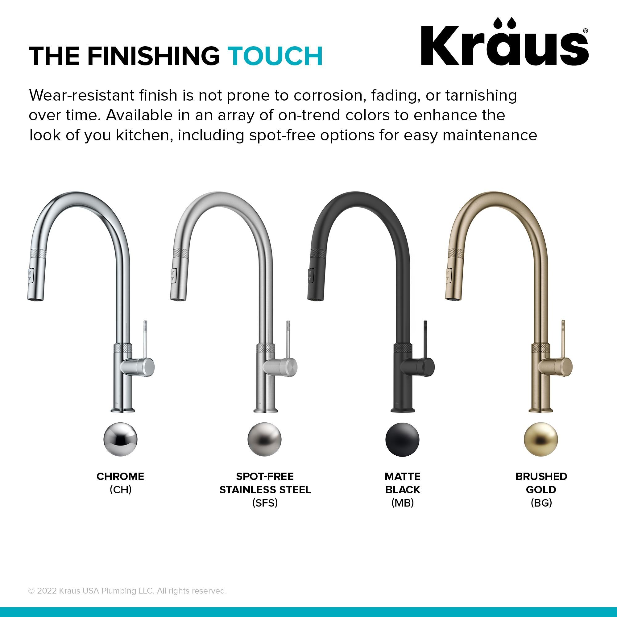 Kraus Oletto Single Handle High-arc Kitchen Faucet