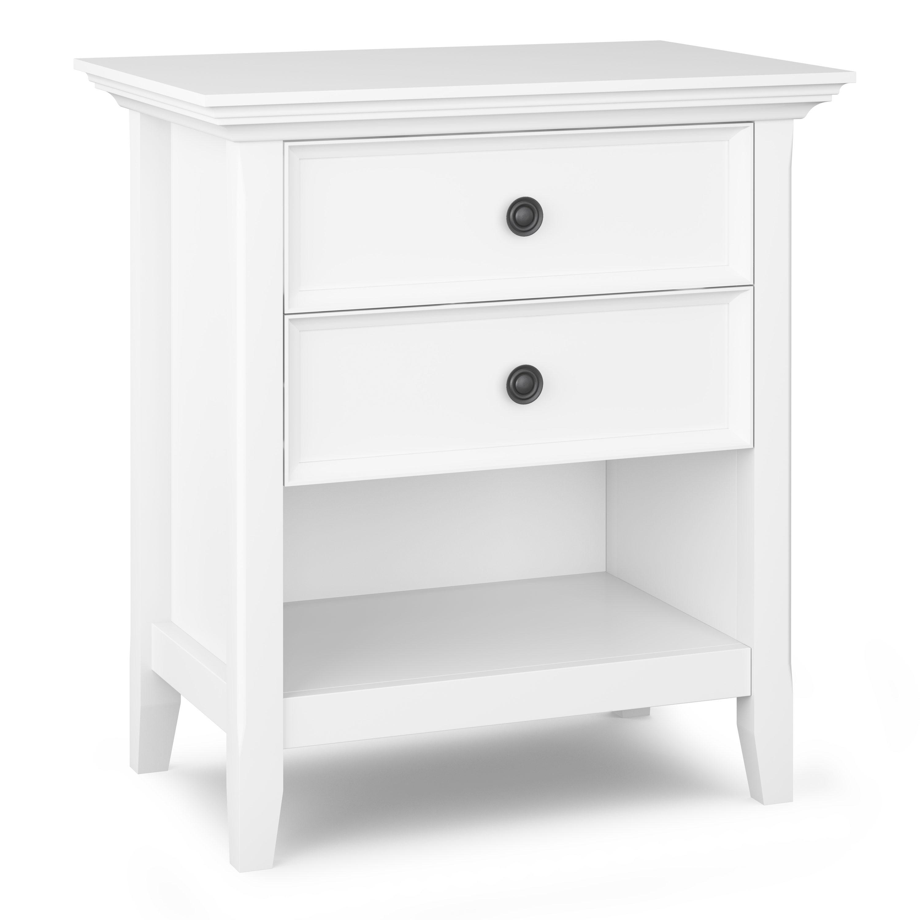 Simpli Home Amherst 24'' W Solid Wood Nightstand