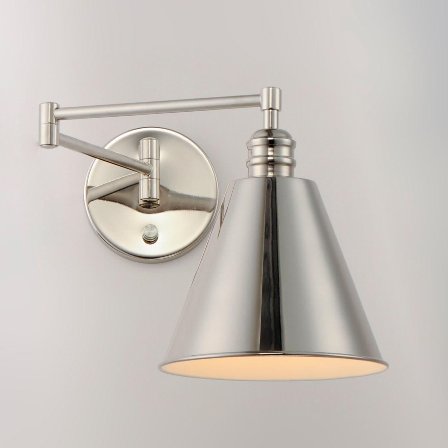 Maxim Lighting Library 1 - Light Swing Arm Lamp in  Polished Nickel