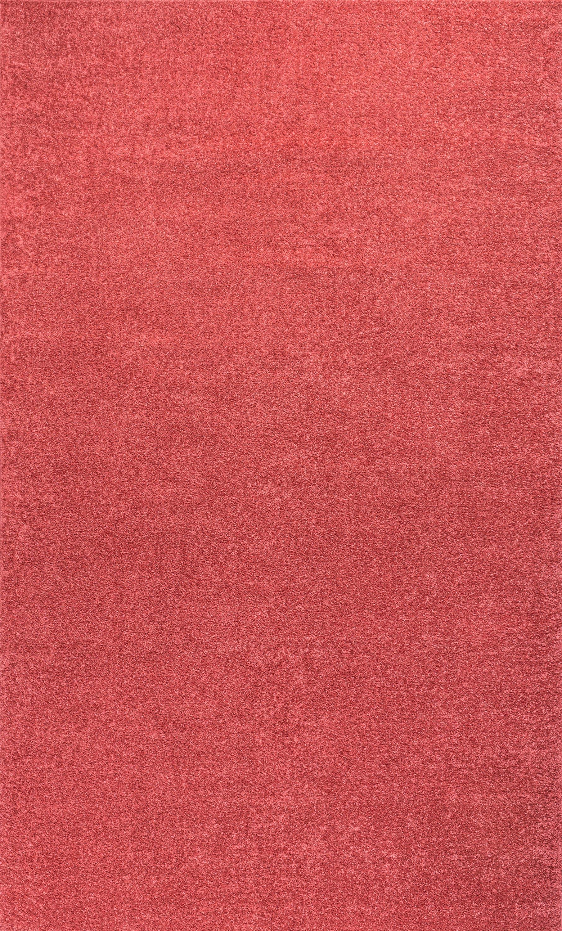 JONATHAN Y SEU100E-9 Haze Solid Low-Pile Red 9 ft. x 12 ft. Area Rug, Coastal Bohemian, Pet Friendly, Stain Resistant, Easy to Clean, for Living Room; Kitchen, Bedroom