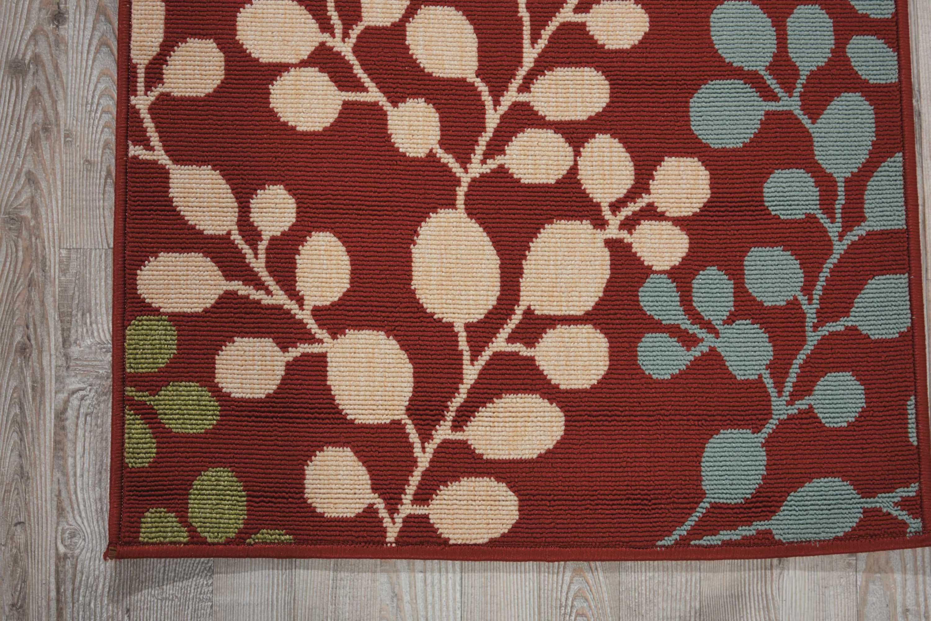 Nourison Caribbean Rust Indoor/Outdoor Area Rug CRB01 2'3" x 7'6"