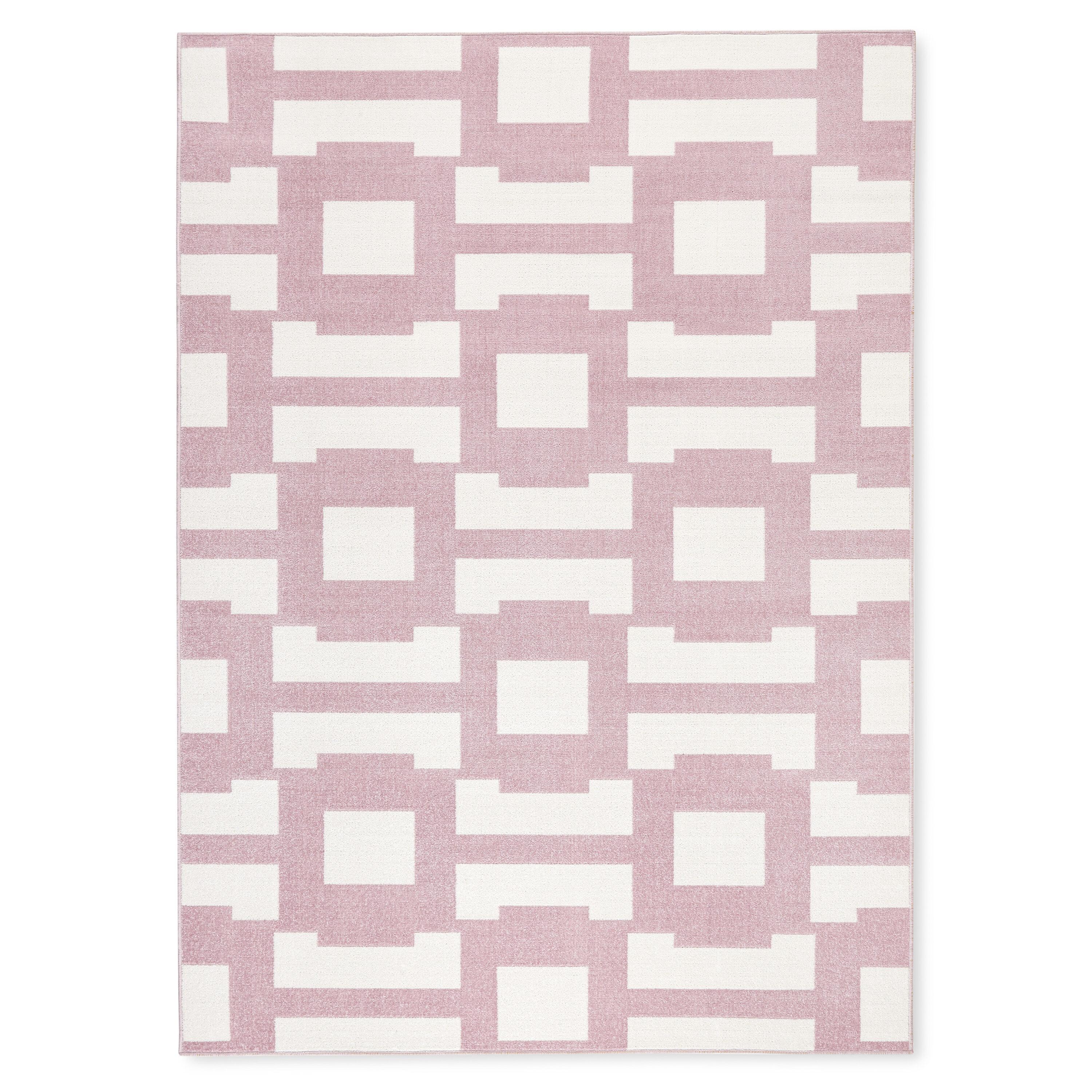TOMMY BAHAMA Isla Coastal Geo Indoor Outdoor Area Rug Purple/Ivory