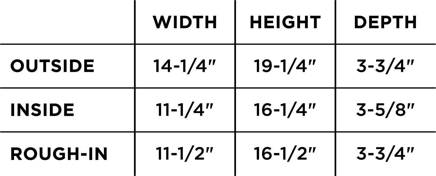 EZ NICHES New Ready for Tile Recessed Bathroom Shower Shampoo Shelf Niche (11" X 16" Medium Rectangular)