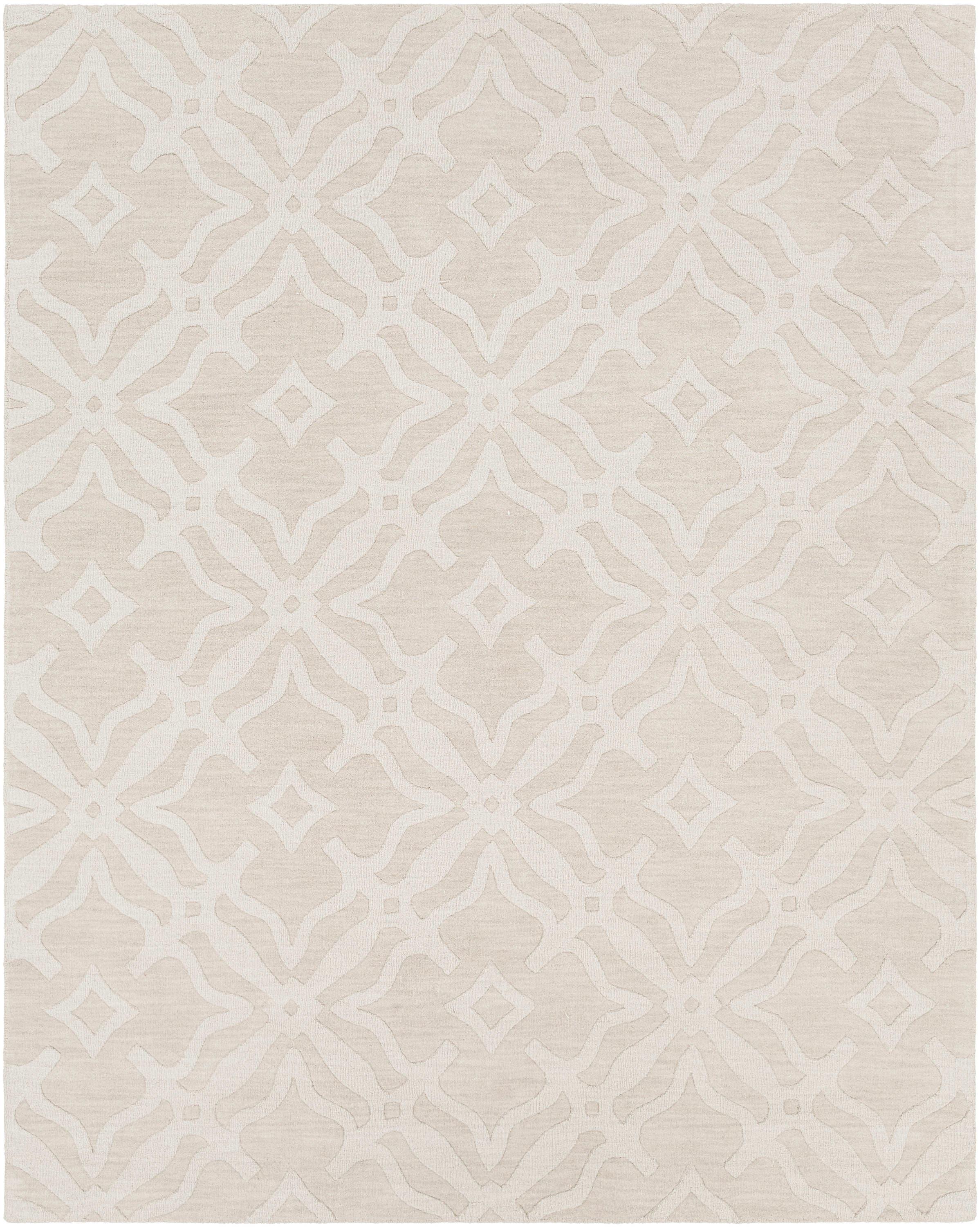 Handmade Blue Wool Medallion Tufted 8' x 10' Rug