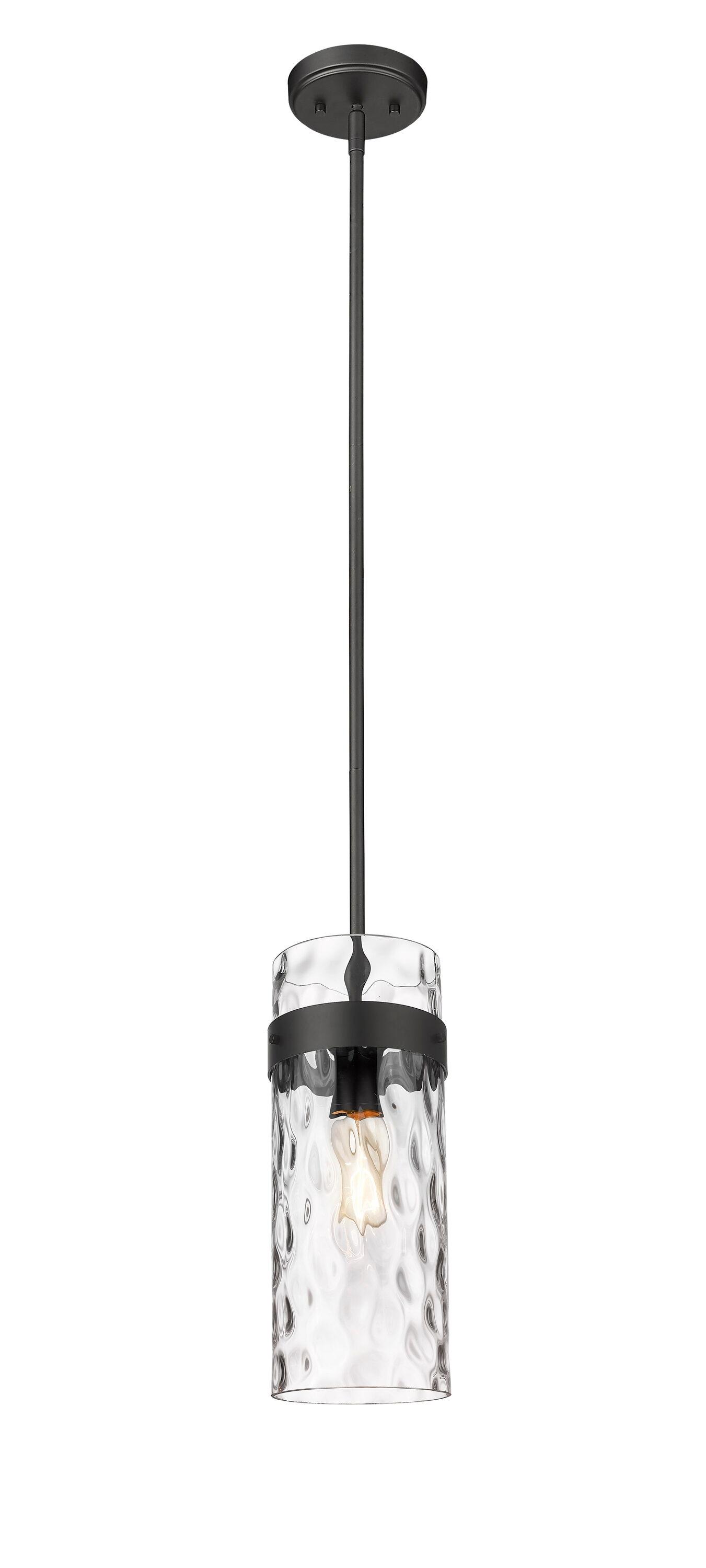 Z-Lite Fontaine 1 - Light Pendant in  Matte Black