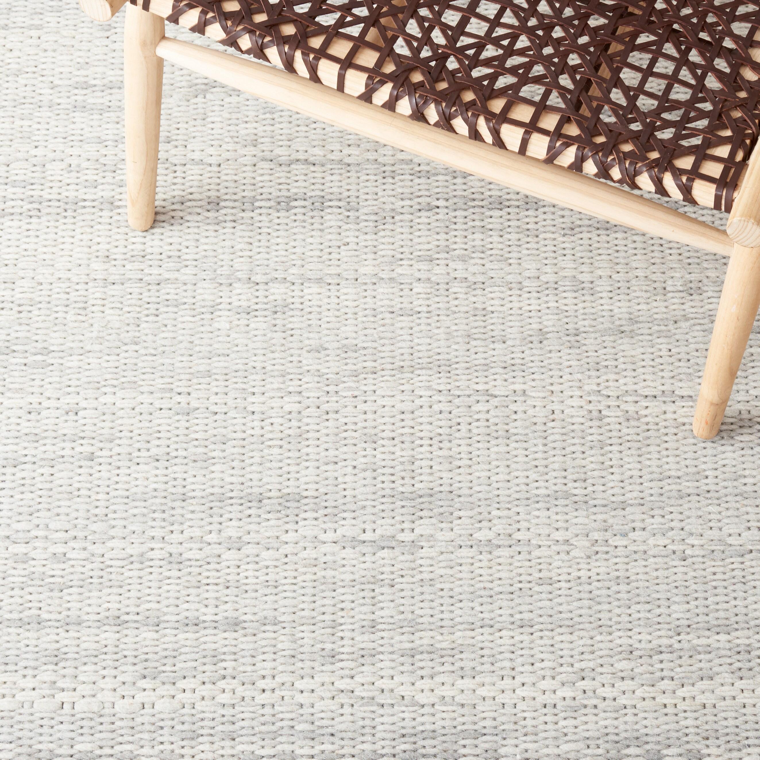 Marbella MRB311 Hand Woven Area Rug - Light Grey - 6'x6' - Safavieh.
