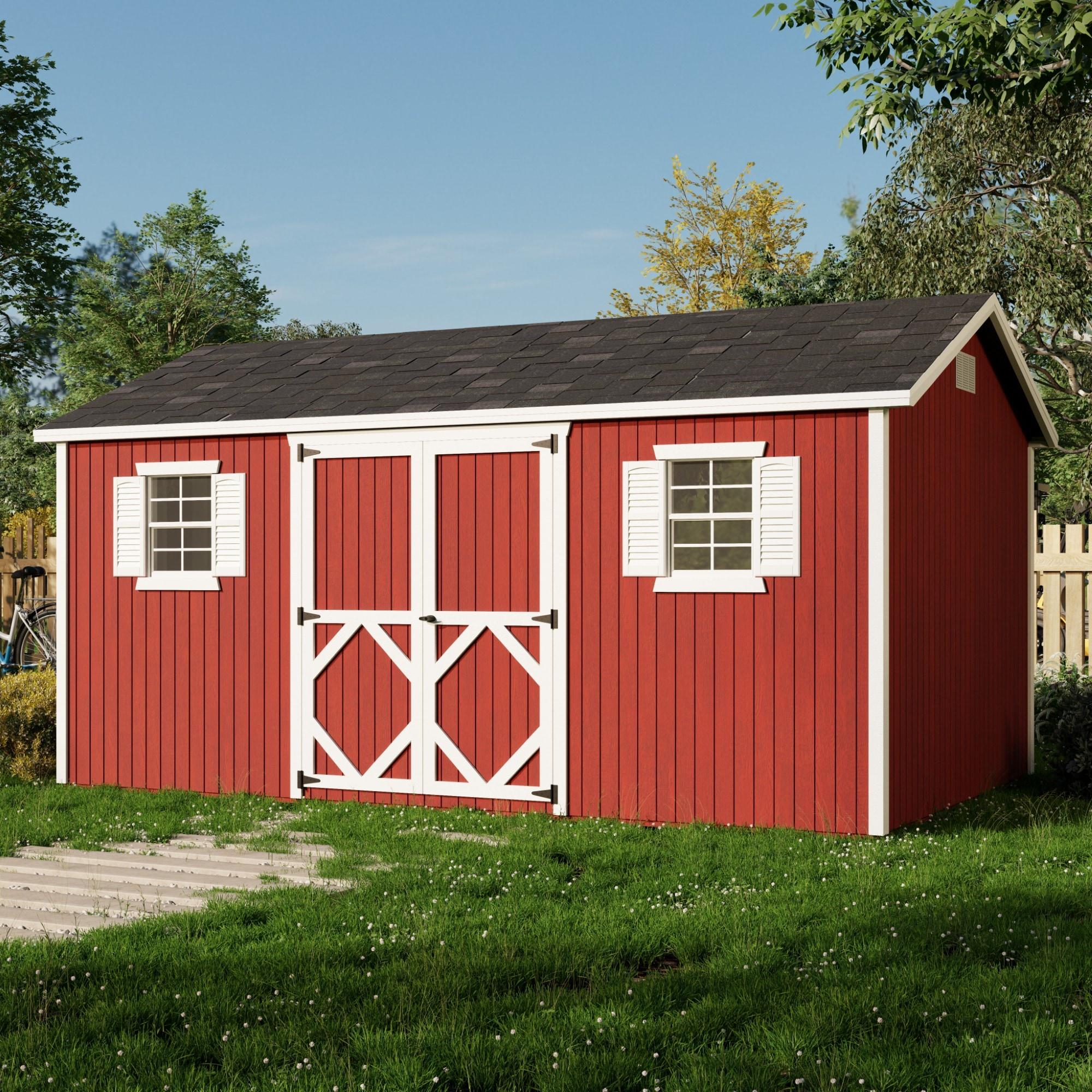 Little Cottage Co. Classic Workshop Outdoor Wood Storage Shed