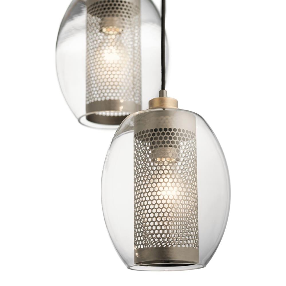 Kichler Lighting Asher 3 - Light Pendant in  Antique Pewter