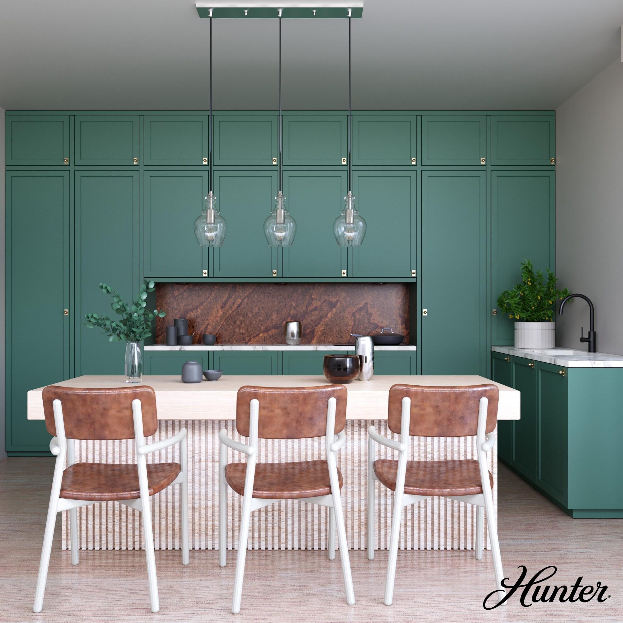 Hunter Fan Maple Park 3 Light Linear Bell Pendant