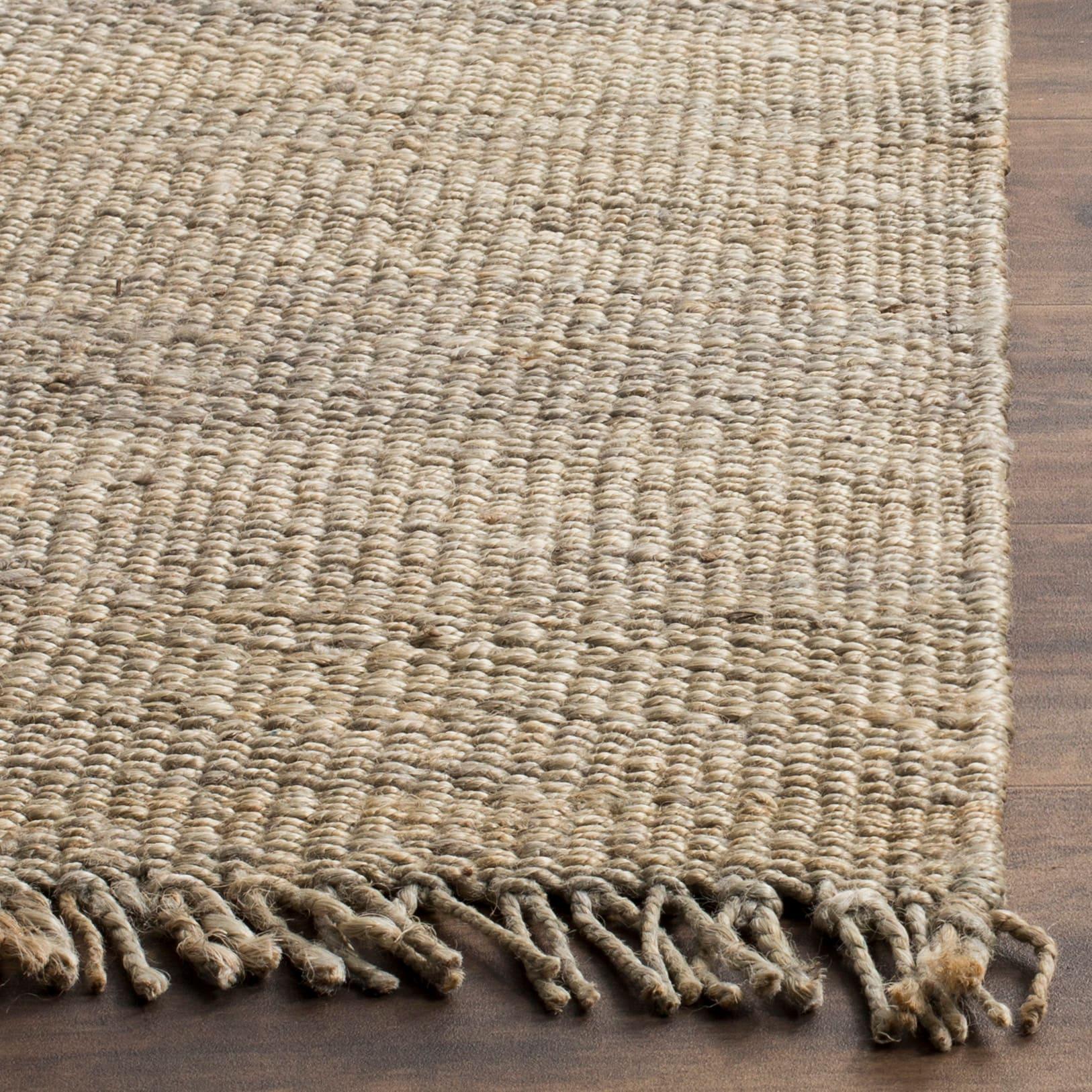 Natural Fiber NF368 Hand Woven Runner Rug - Grey - 2'6"x12' - Safavieh.