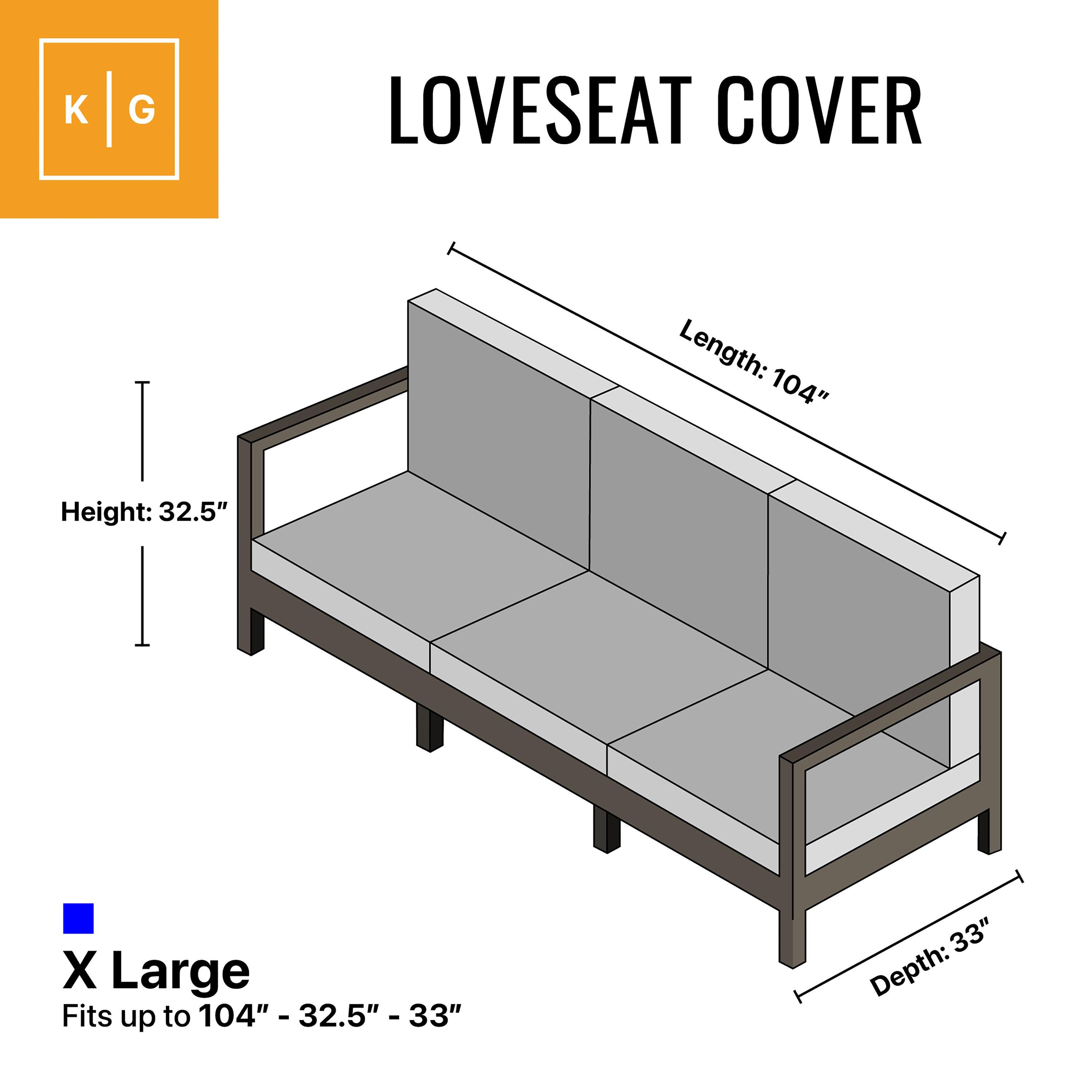 104" Brown PVC Weatherproof Outdoor Sofa Cover