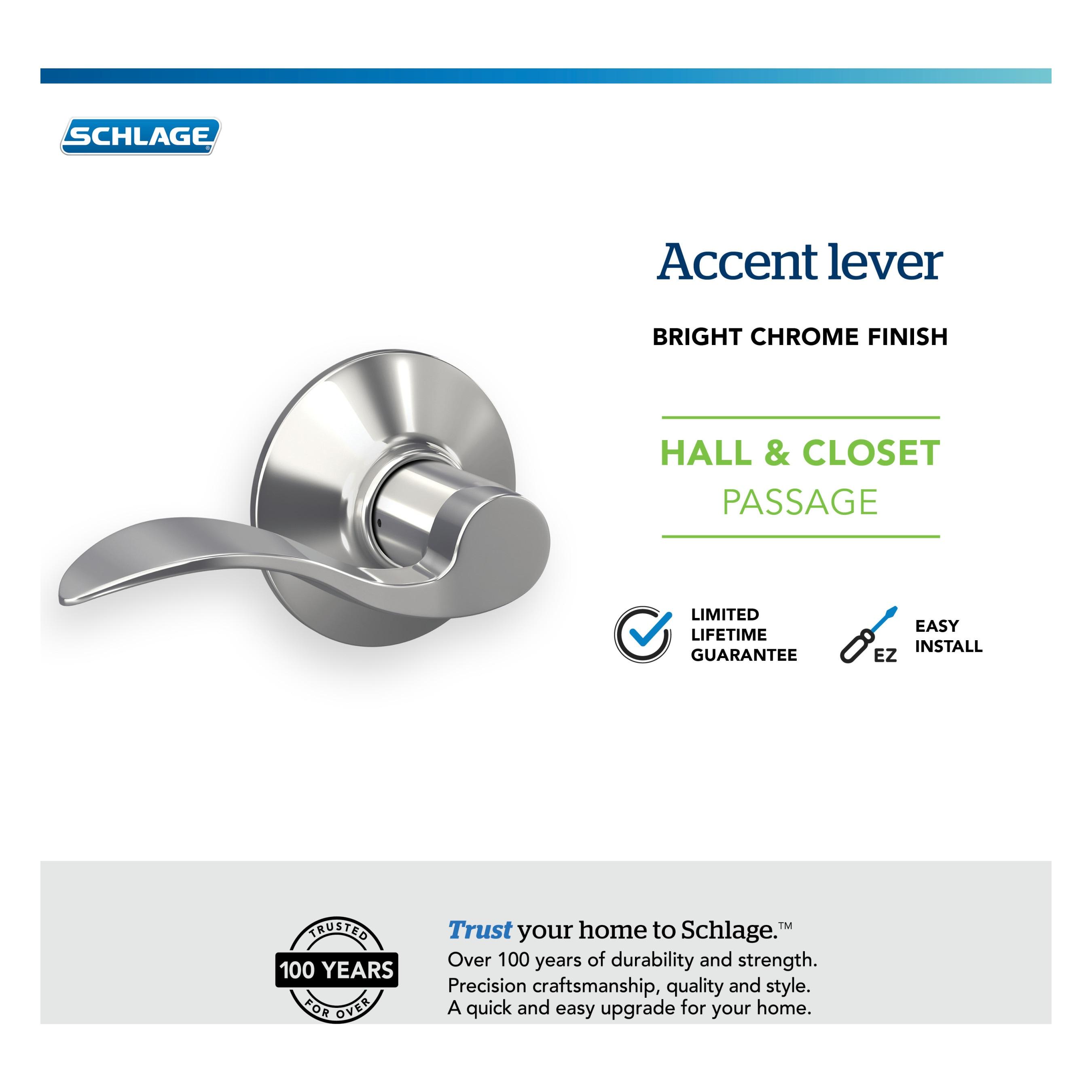 Accent Lever Hall and Closet Lock