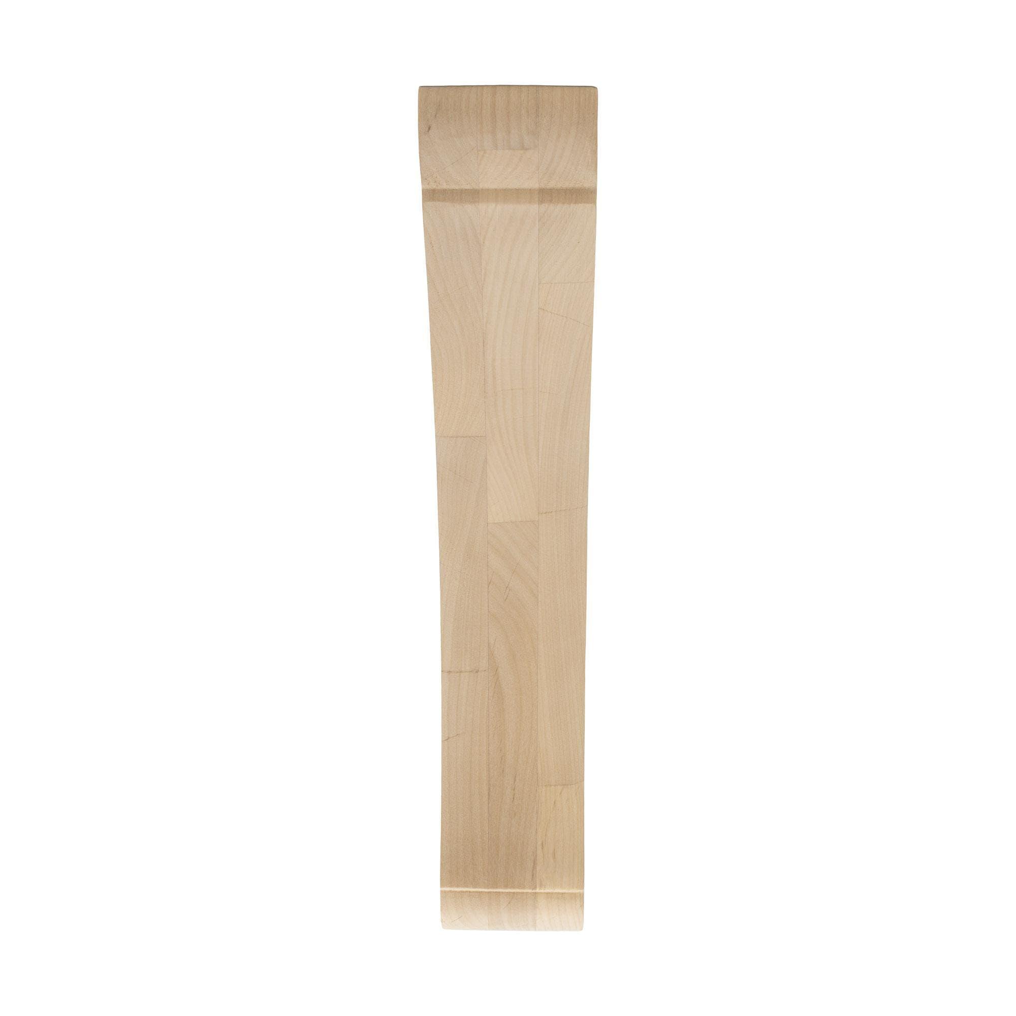 Architectural Products by Outwater L.L.C. 12 in x 2-1/2 in x 8 in Unfinished Medium Solid Traditional Plain Wood Bracket Corbel