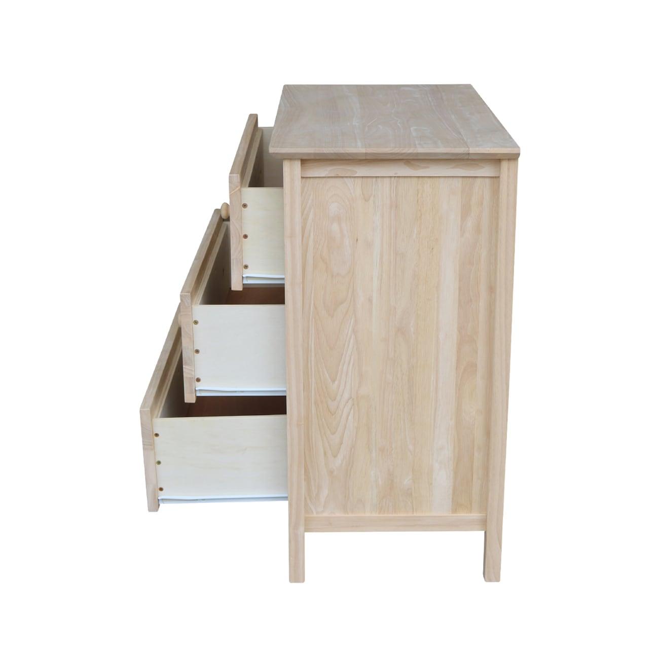 Brooklyn 3-Drawer Unfinished Wood Chest of Drawers