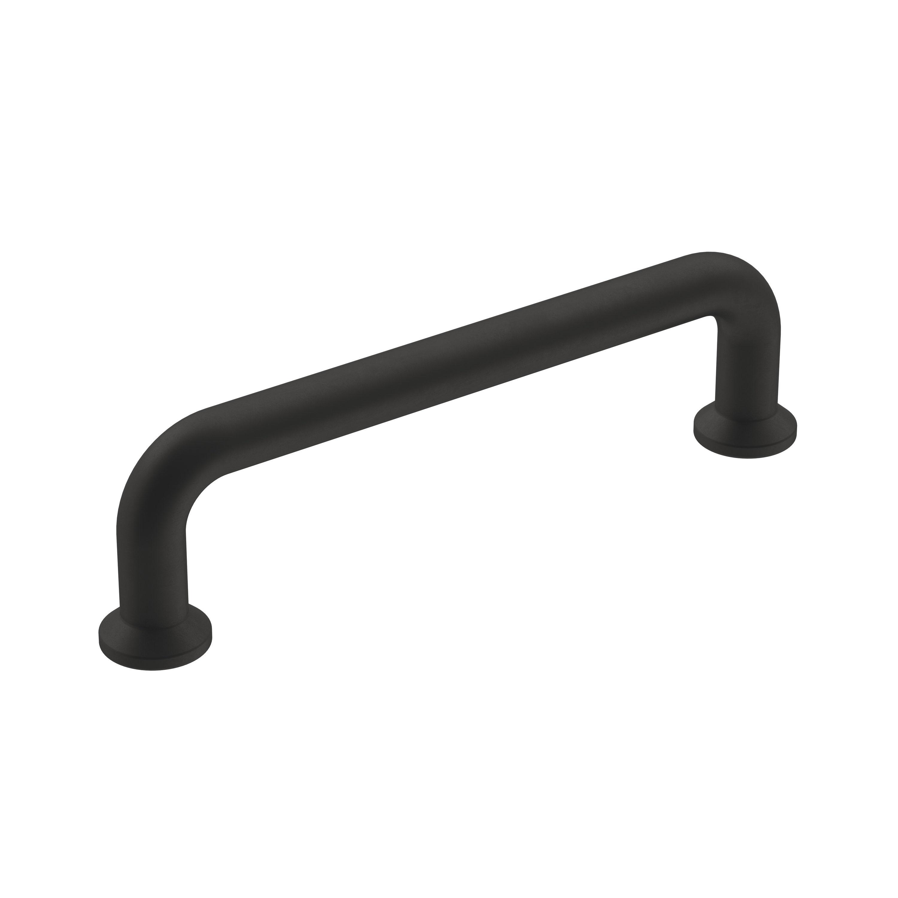 Amerock Factor 3-3/4 inch (96mm) Center-to-Center Matte Black Cabinet Pull