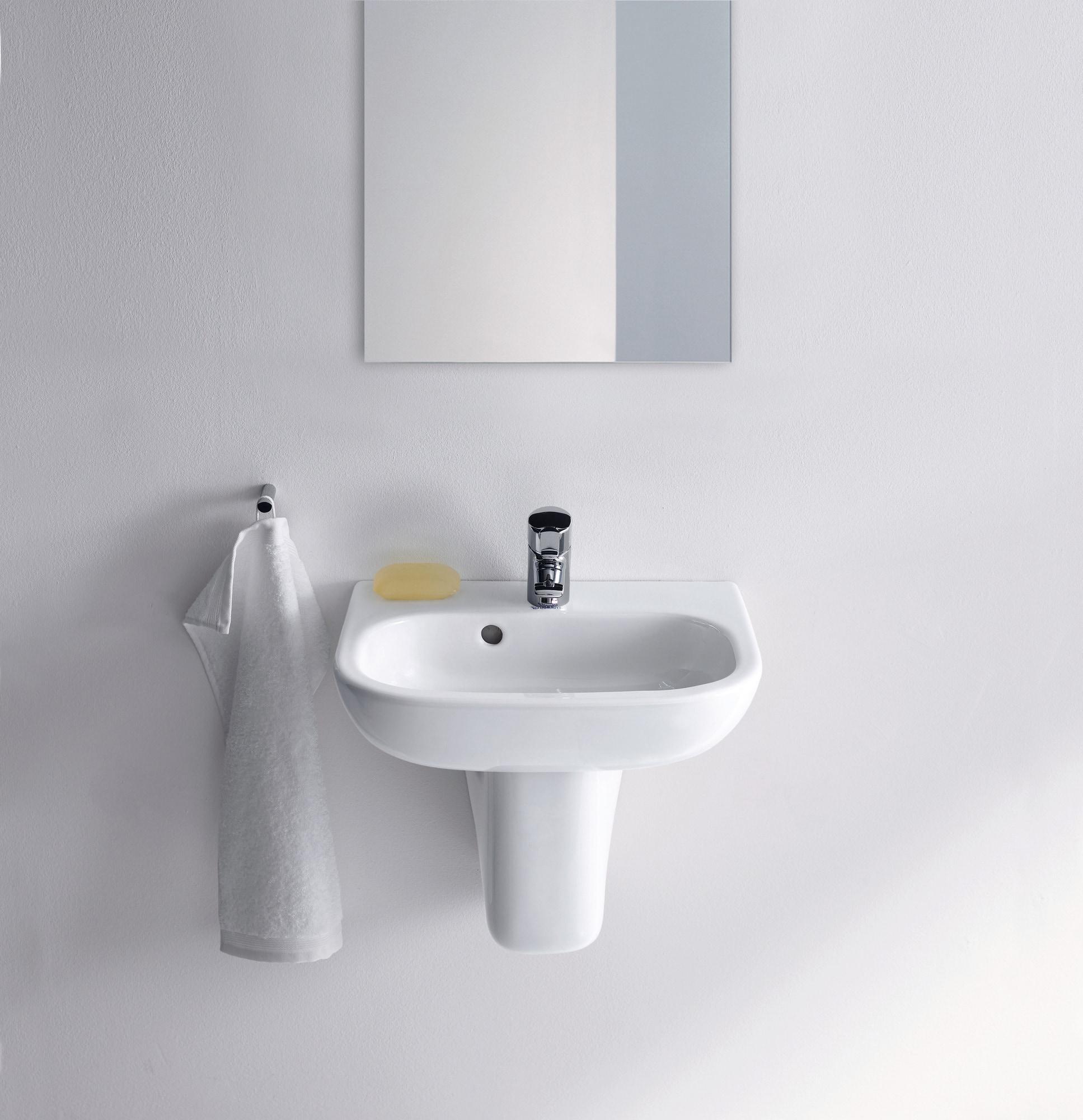 D-Code Ceramic 18" Bathroom Sink with Overflow
