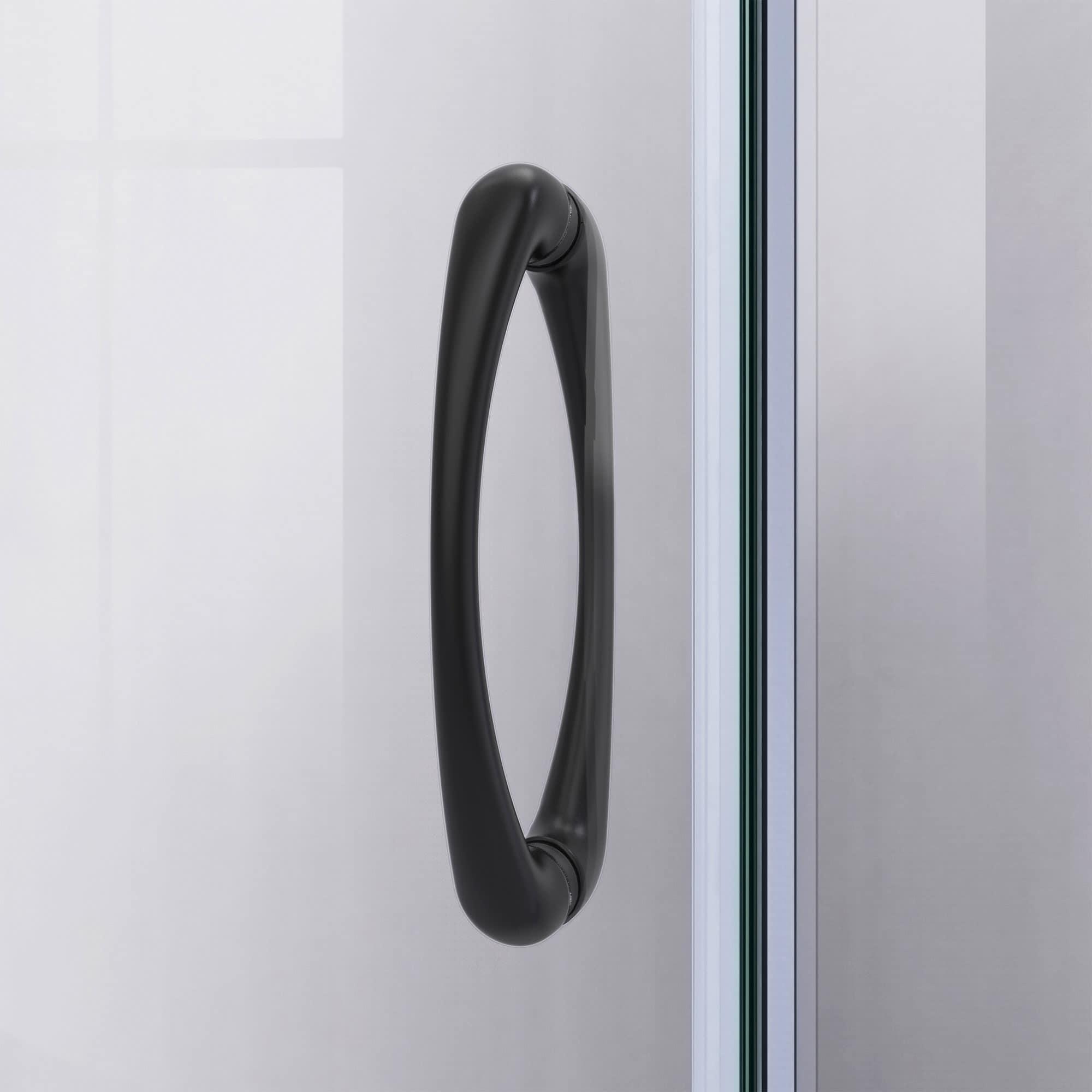 Prime 33" W x 33" D x 74.75" H Semi-Frameless Sliding Shower Enclosure with Base Included
