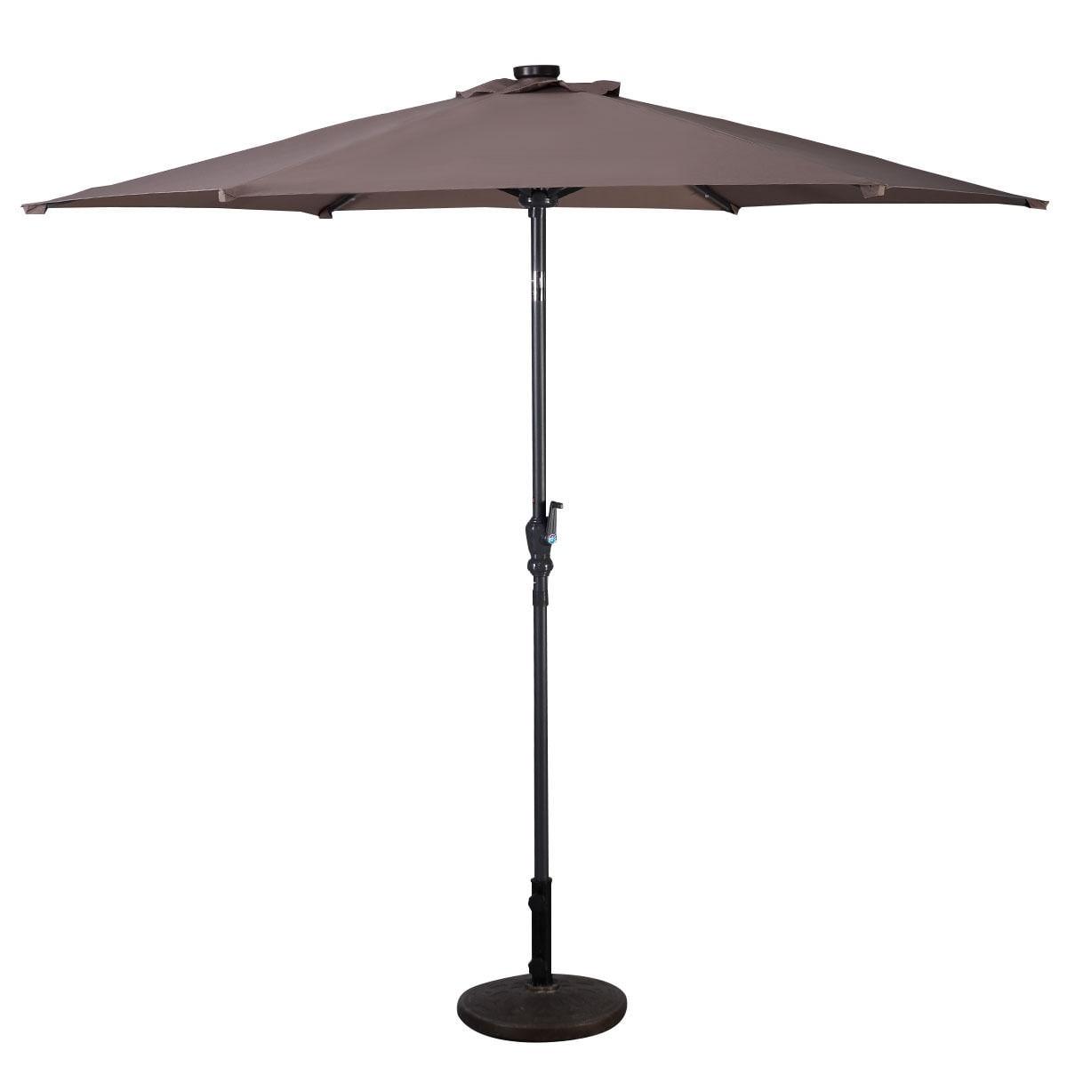 Arlmont & Co. Kyal 108'' Lighted Tilt Market Umbrella