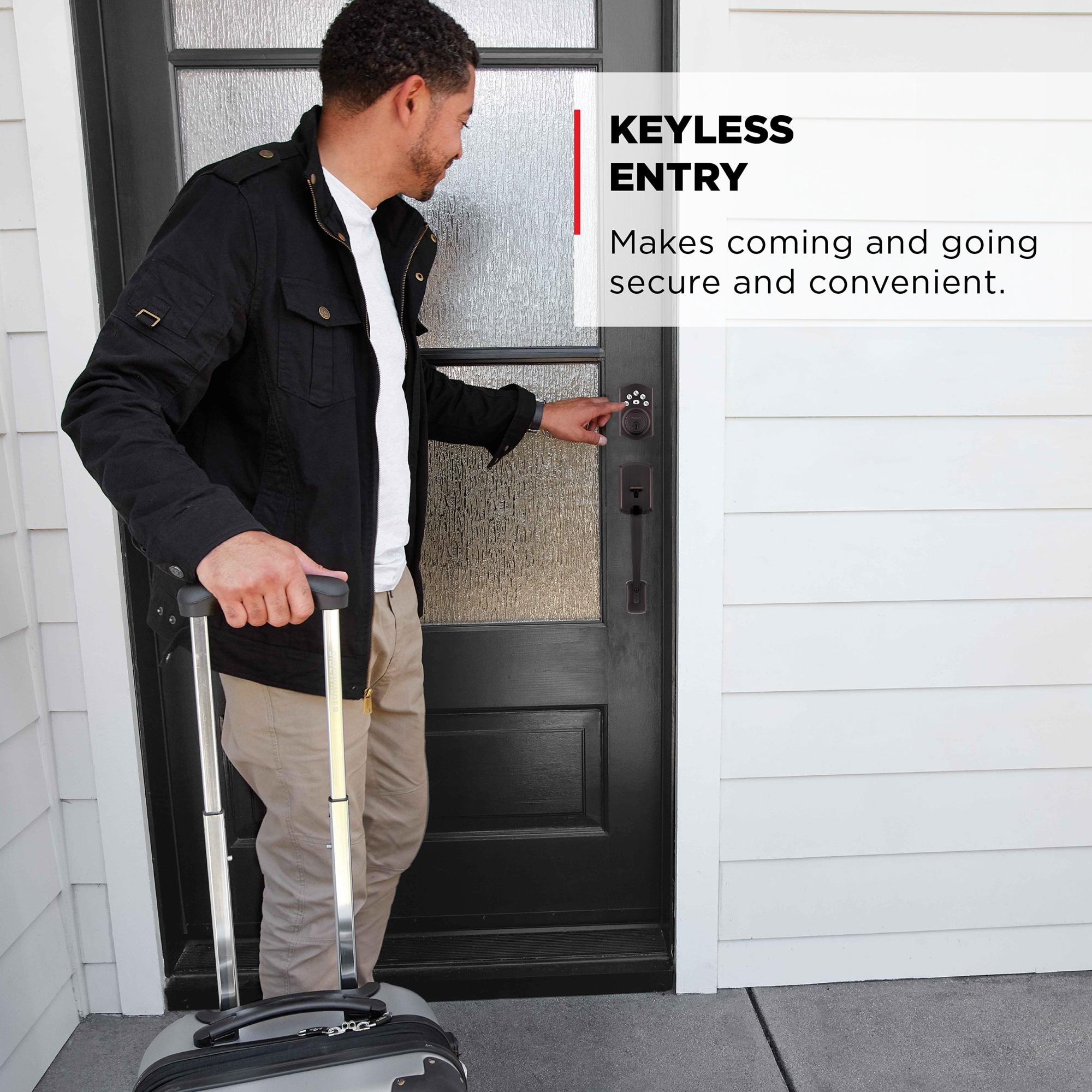 Kwikset 9240TRL-11P Traditional Powerbolt Electronic SmartCode Deadbolt with RCAL Latch and RCS Strike Venetian Bronze Finish