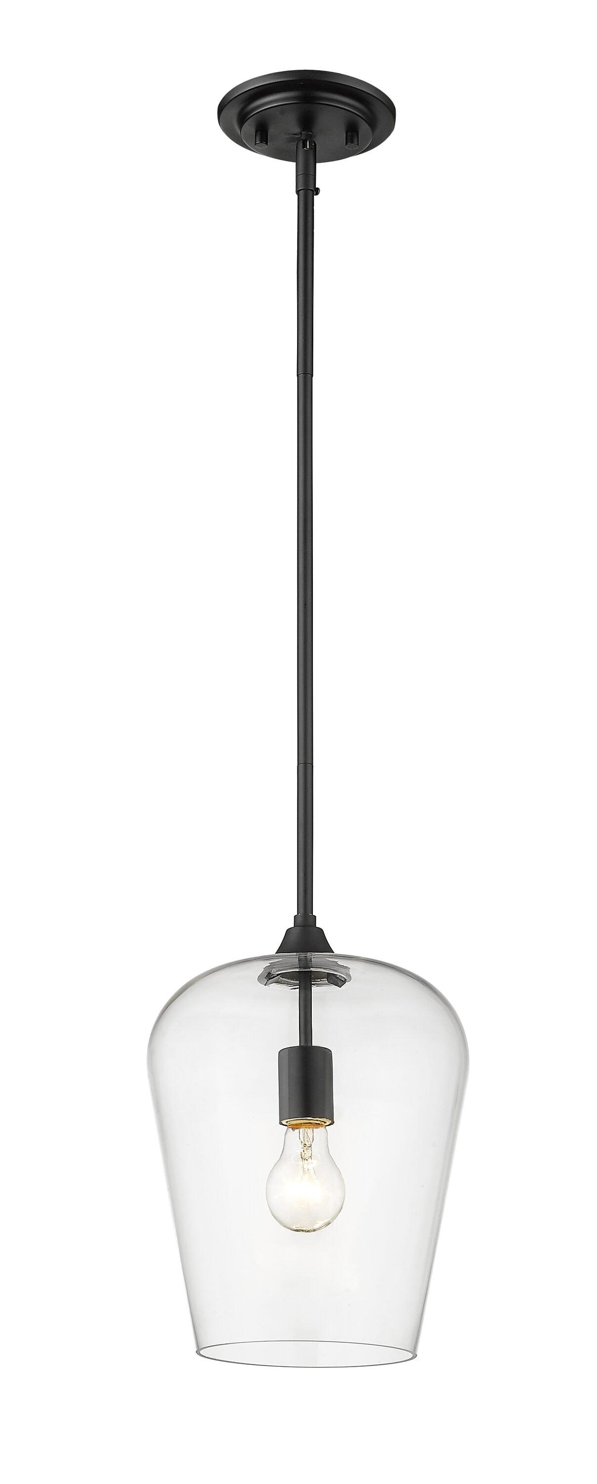 Z-Lite Joliet 1 - Light Pendant in  Matte Black