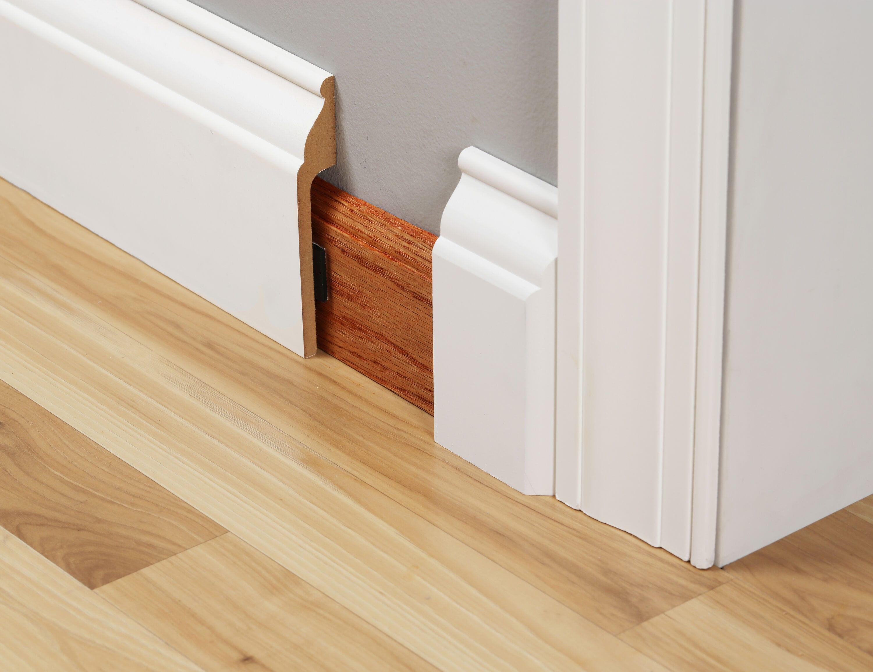 Engineered Wood 5.25'' W x 96'' L Wall Base in White