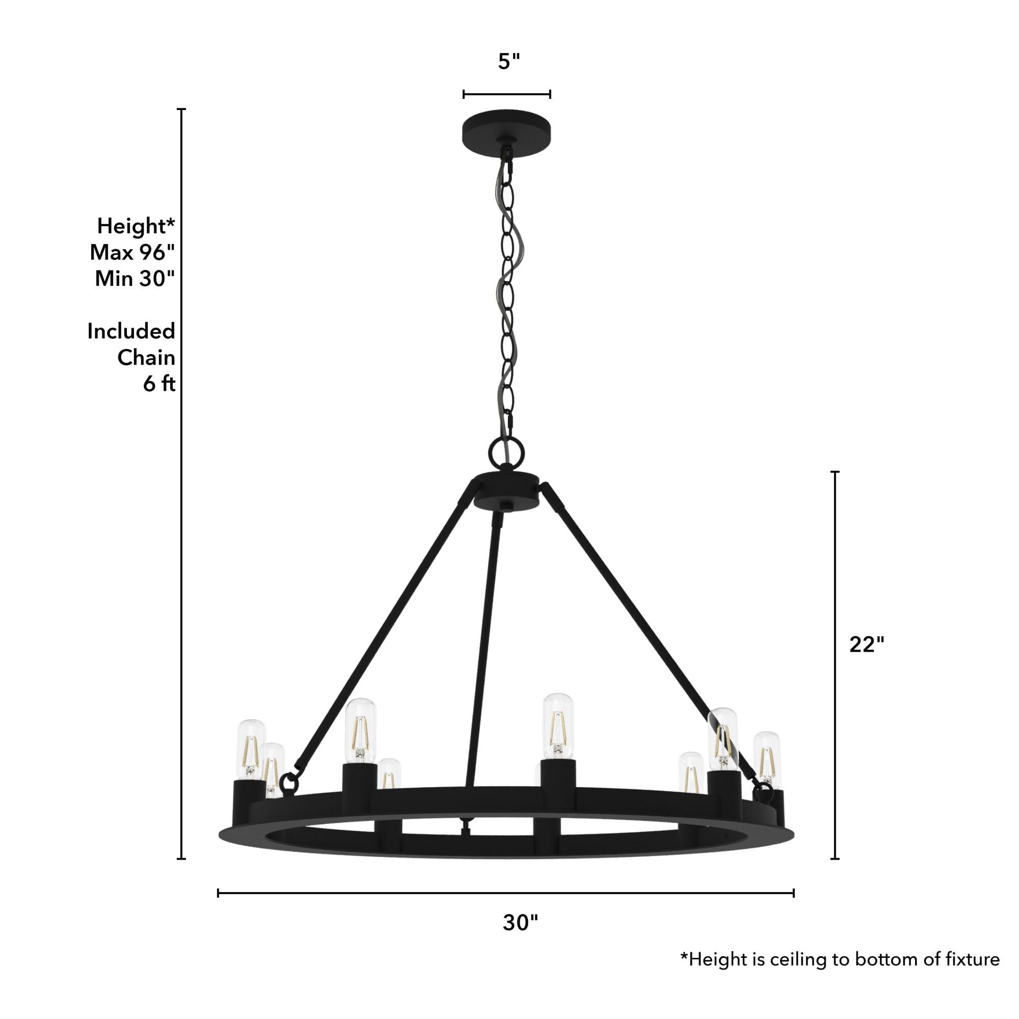Hunter Fan 9 - Light Unique Wagon Wheel Chandelier & Reviews | Wayfair