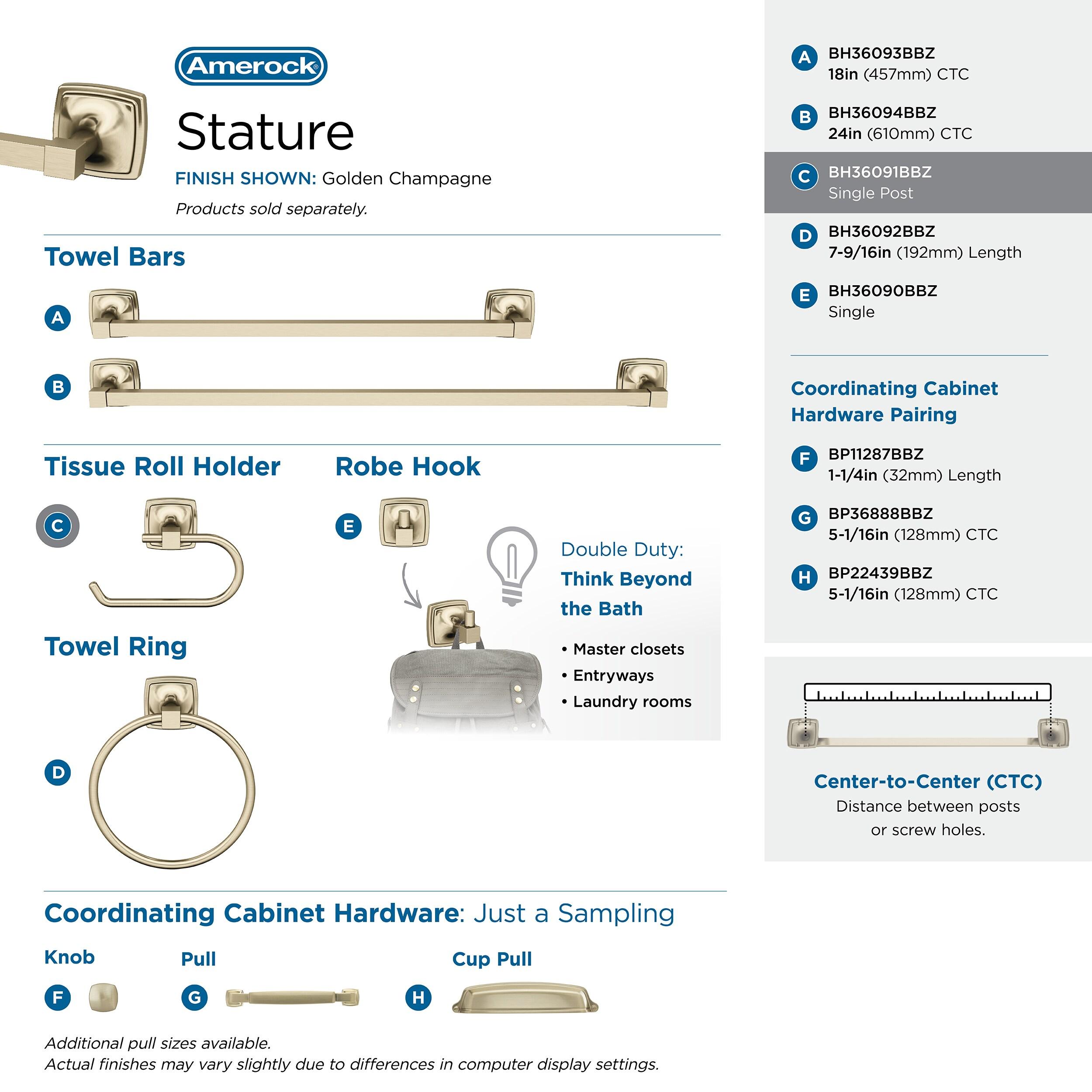 Stature Wall Mount Toilet Paper Holder