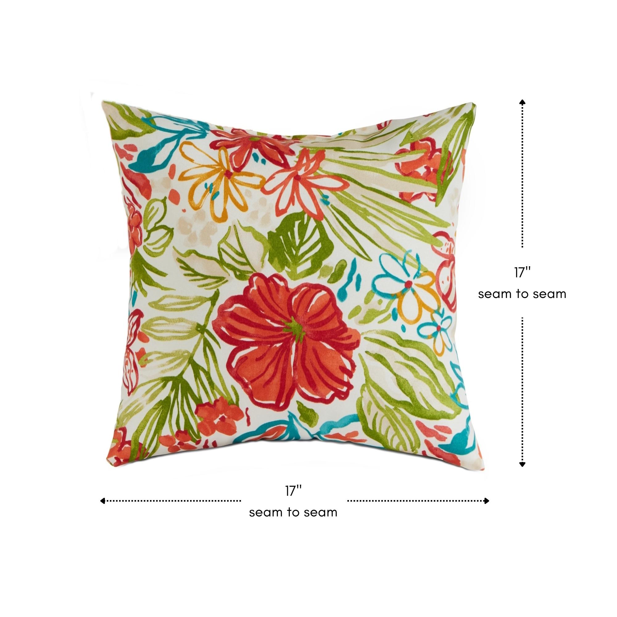 Indoor/Outdoor Reversible Throw Pillow