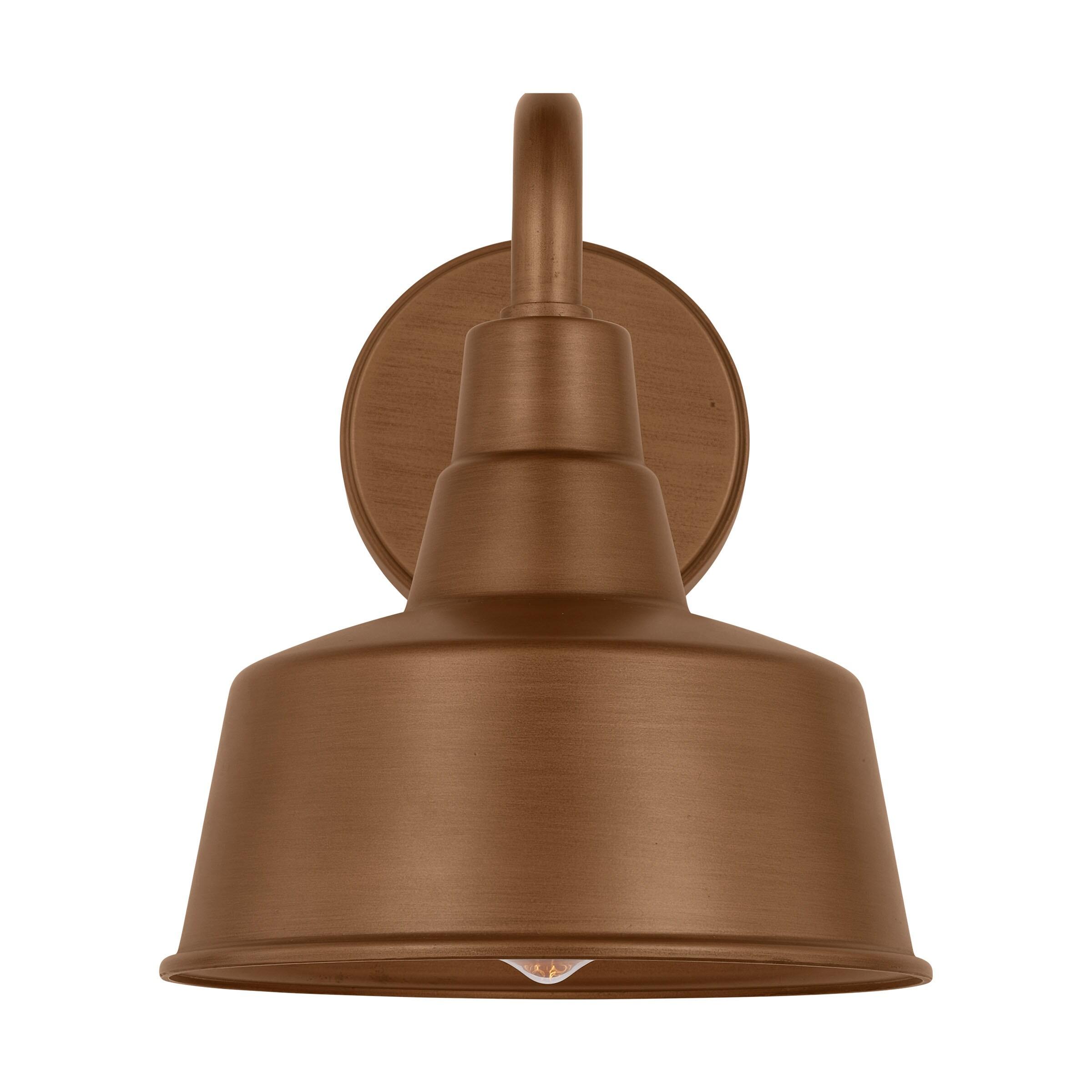 Single Light Dome Outdoor Wall Light