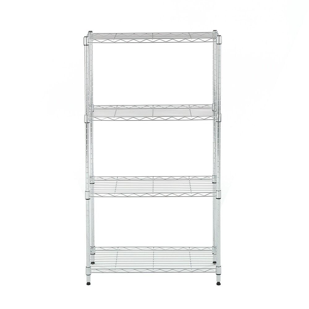 4 tier chrome shelving 11.8x25.6x45.5in