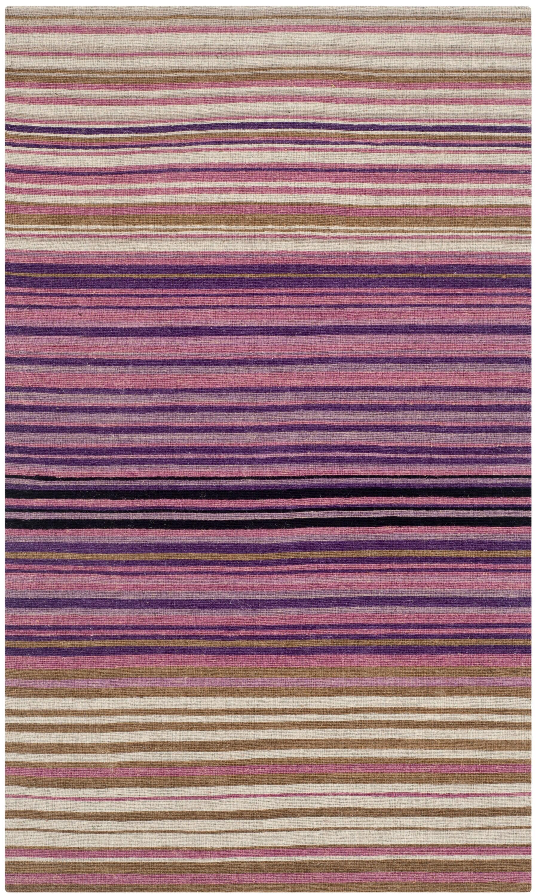 Marbella MRB279 Hand Loomed Accent Rug - White/Lilac - 2'3"x4' - Safavieh.