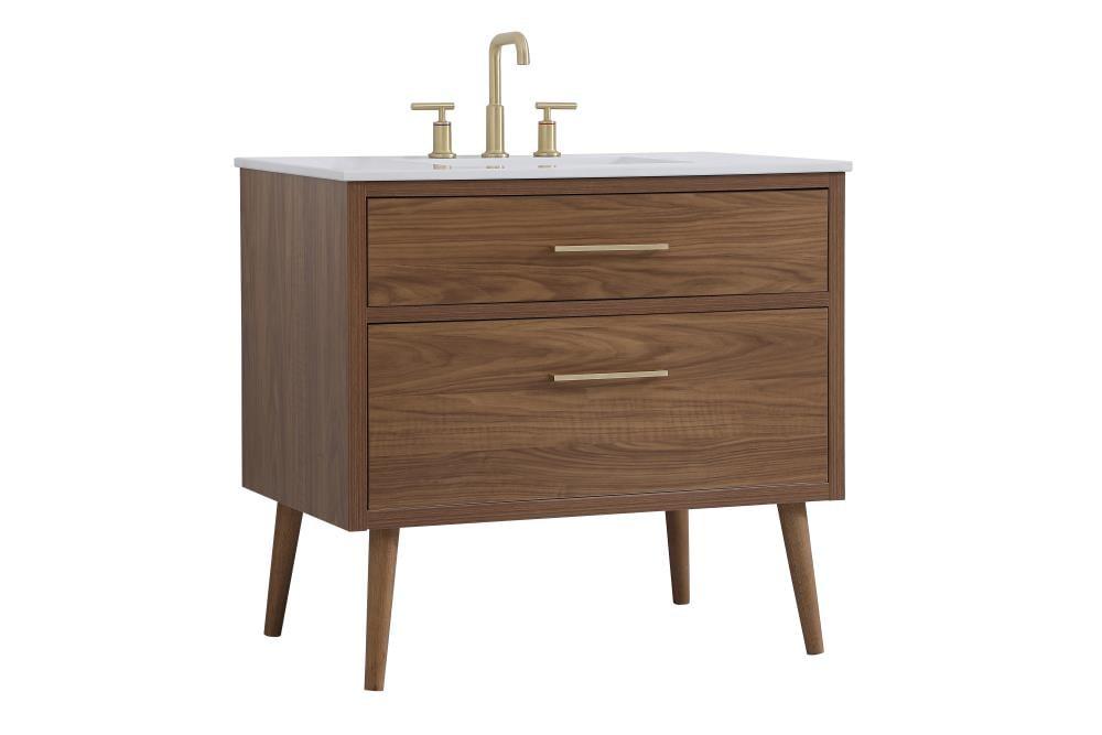 Elegant Kitchen and Bath Elegant Kitchen and Bath 36 Inch Bathroom Vanity in White