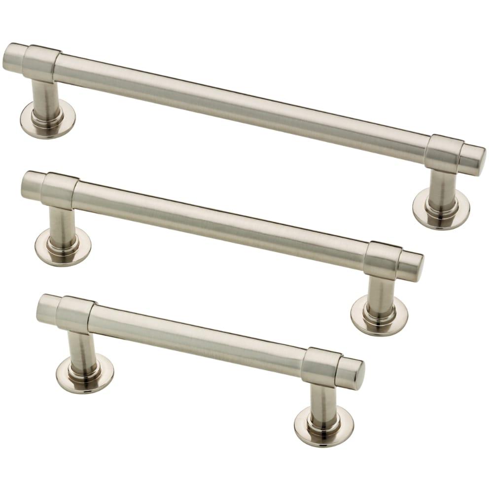 Franklin Brass Francisco 5-in (128mm) Center to Center Brushed Nickel Cylindrical Bar Drawer Pull (10-Pack)