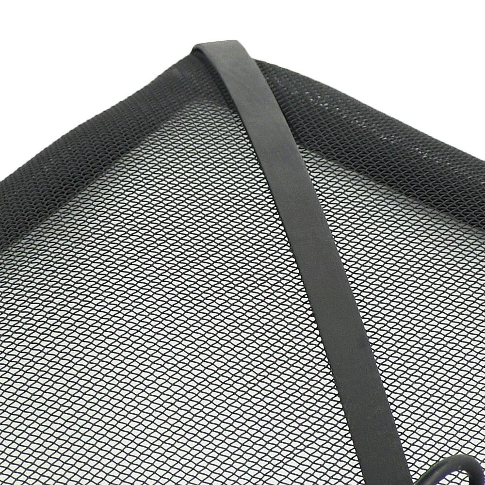 SunnyDaze Decor Square Steel Mesh Black Fire Pit Spark Screen Cover
