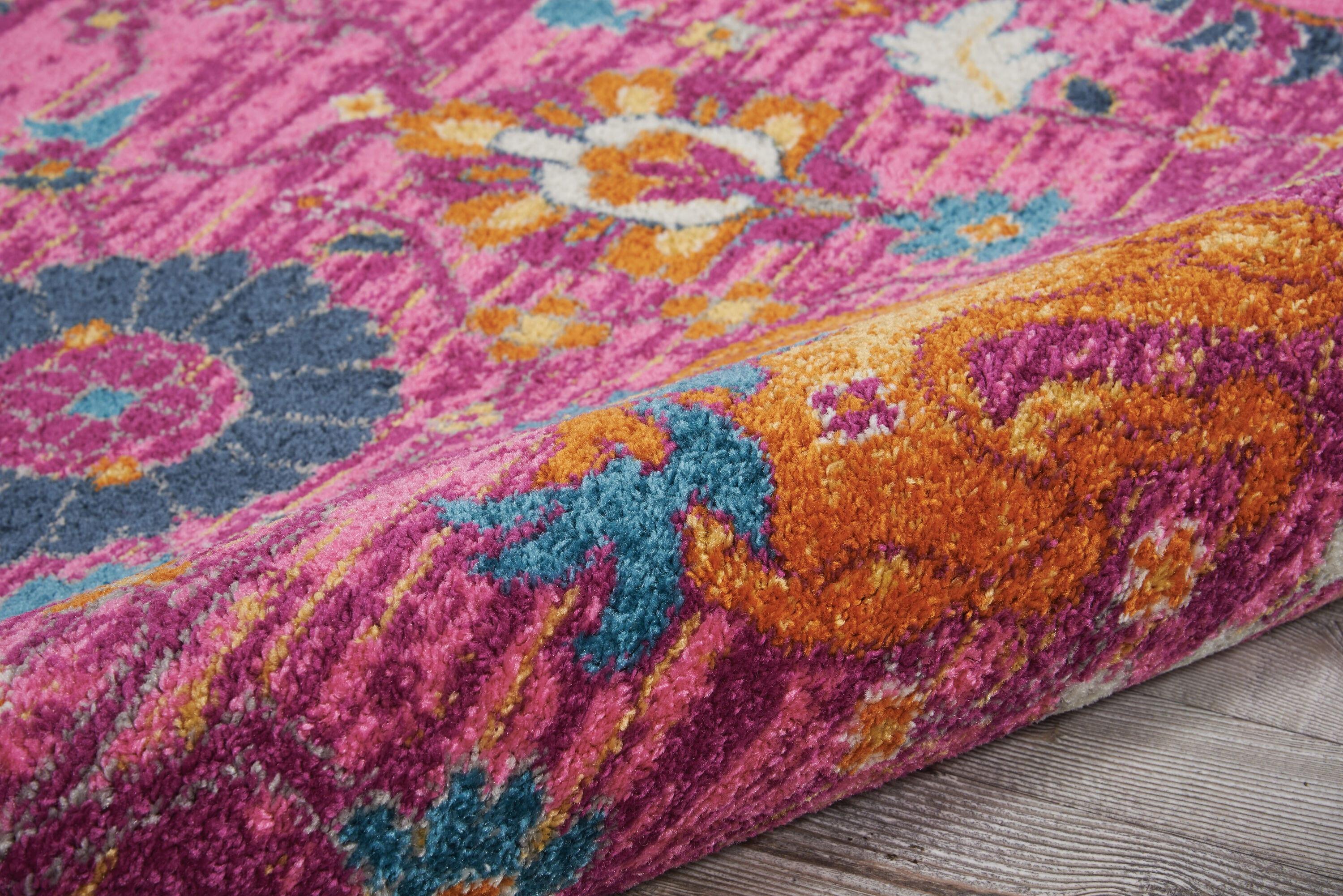 Nourison Passion Bohemian Indoor Rug Fuchsia 8' x 10'