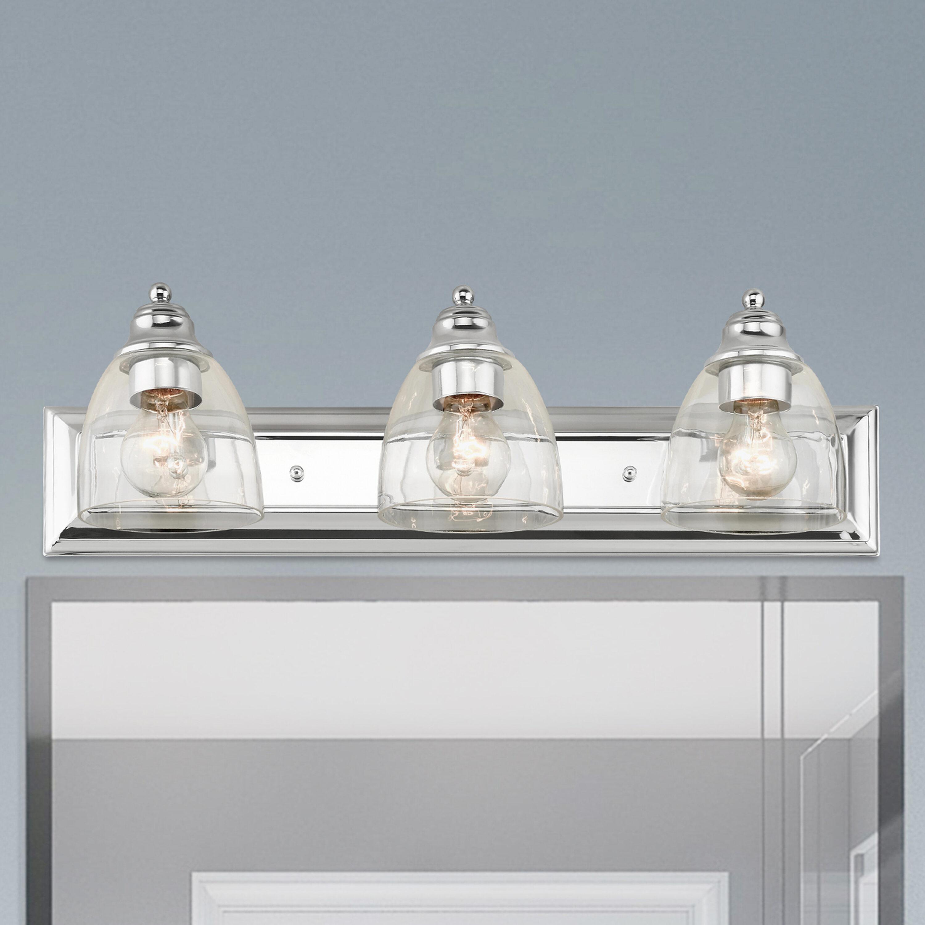 Livex Lighting Birmingham 3 - Light Vanity in  Polished Chrome