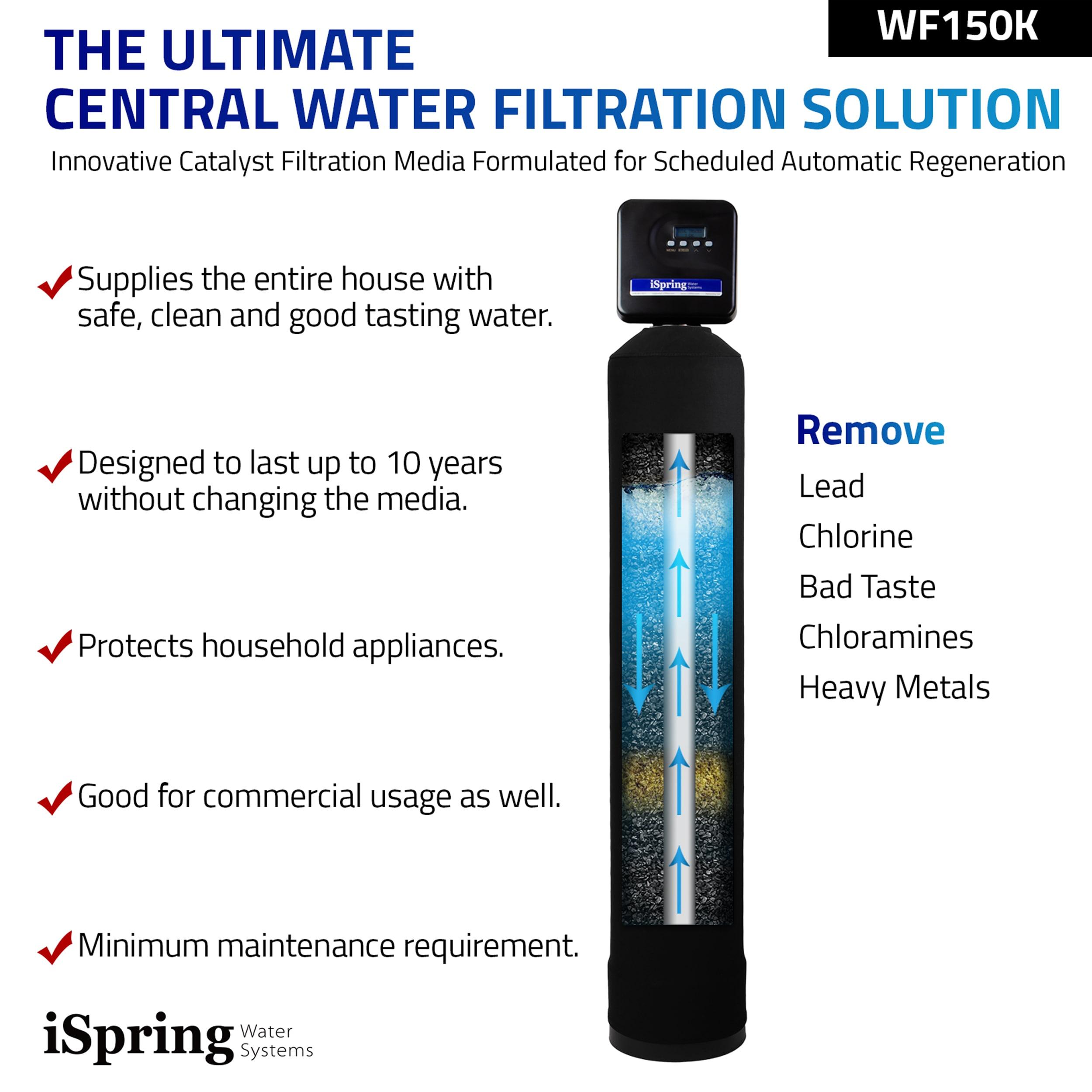 Chloramine, PFAS, Chlorine, Lead Whole House Water Filter System w/ Set-and-Forget Smart Valve, Lasts up to 10 Years