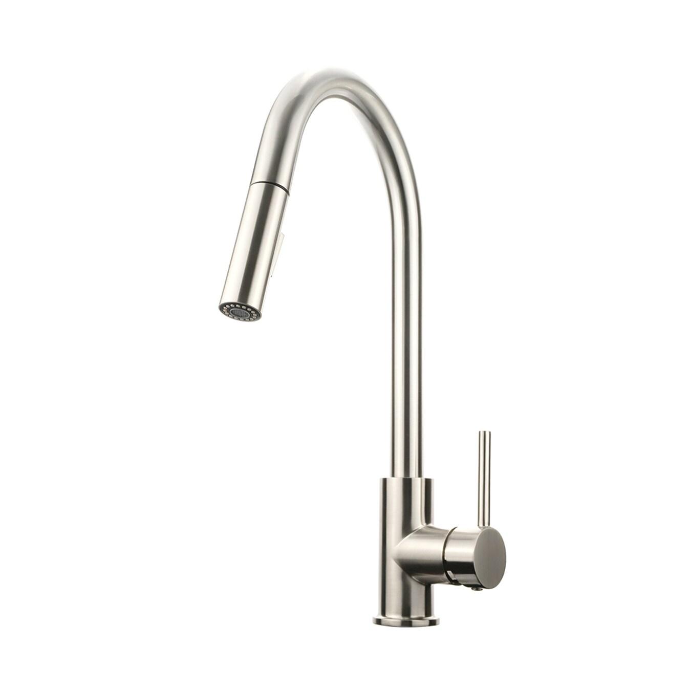 Olivi Brass Single-Handle Pull-Down Spray Kitchen Faucet