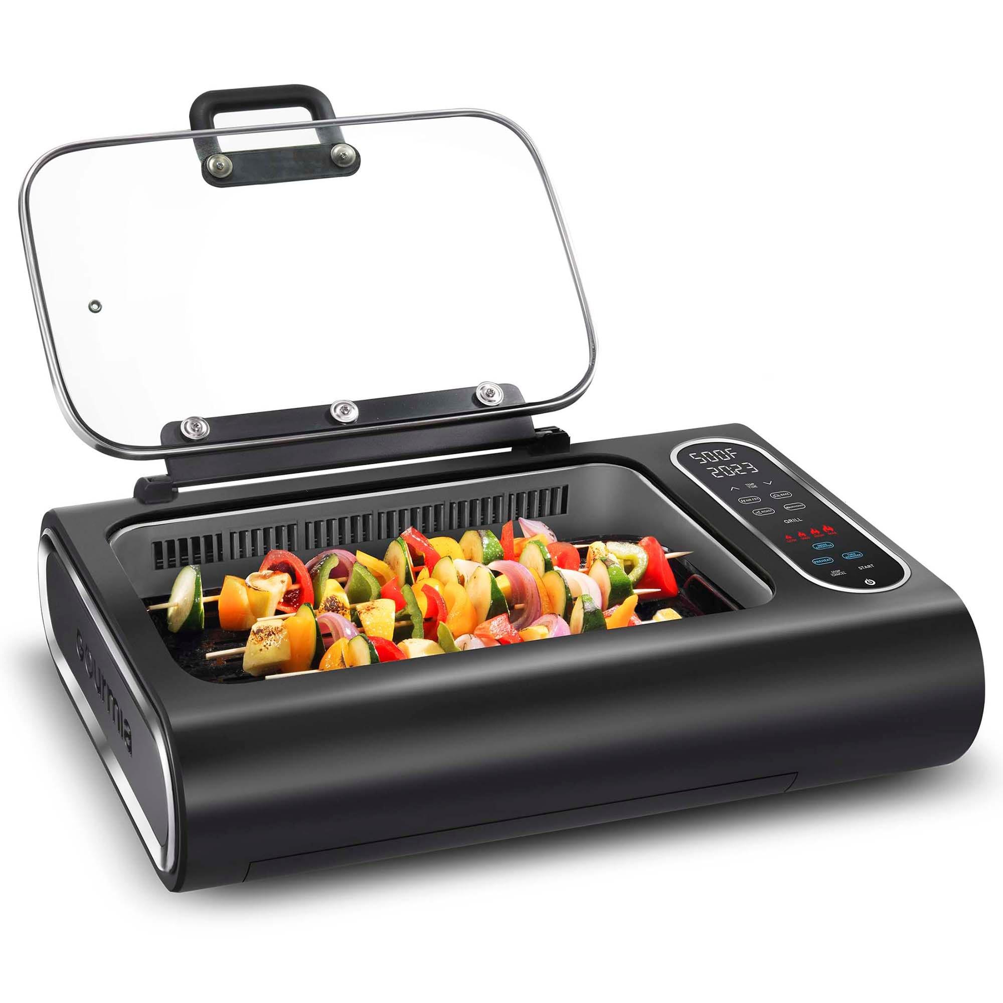 Gourmia Gourmia 6?Qt Smokeless Indoor Grill & Air Fryer FoodStation with Smoke Extracting Technology