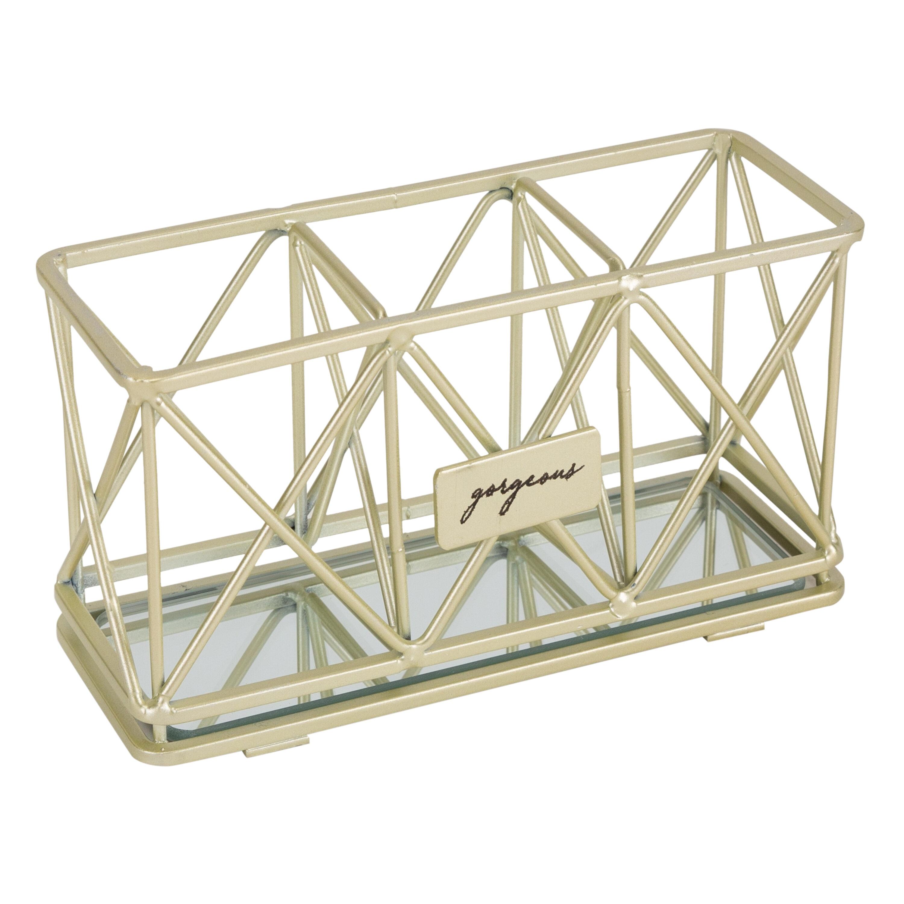 Home Details Metal Makeup Organizer