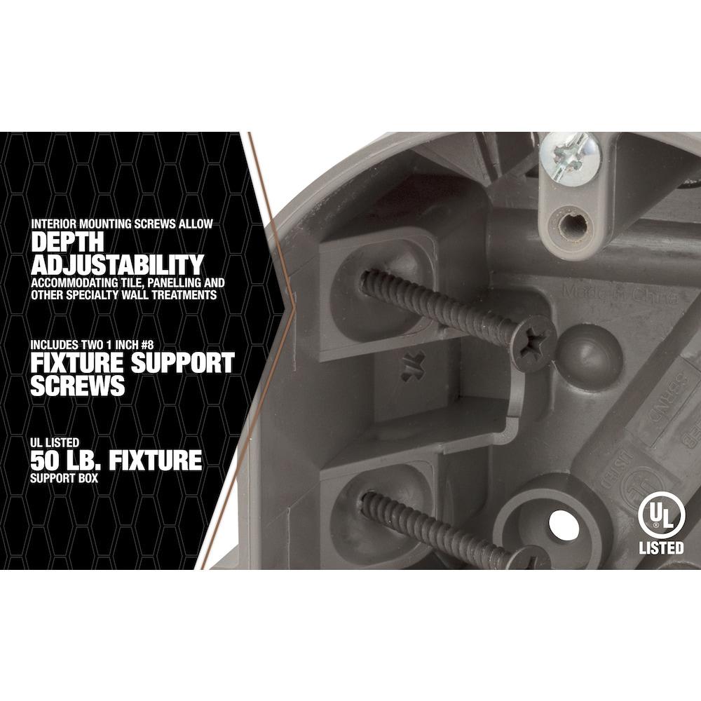 Southwire Smart Box Adjustable Depth 50 lb. Ceiling Box Support